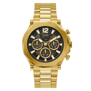 Guess Men's Watch Gold Tone Case Quartz