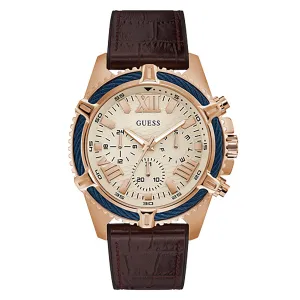Guess Men's Watch Rose Gold Tone Case Quartz