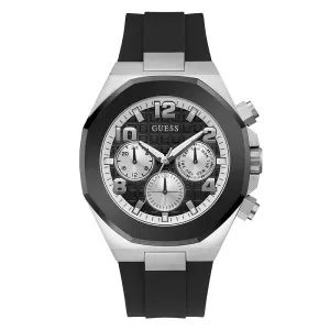 Guess Men's Watch Silver Tone Case Quartz
