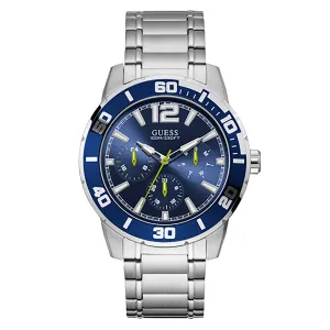 Guess Men's Watch Silver Tone Case Quartz