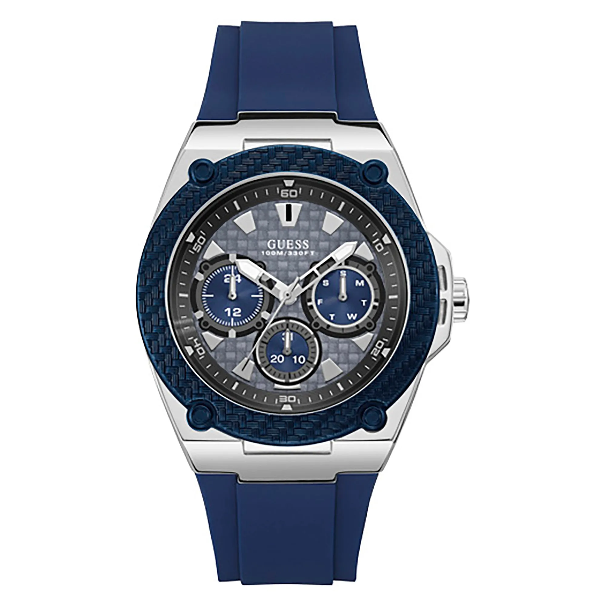 Guess Men's Watch Silver Tone Case Quartz