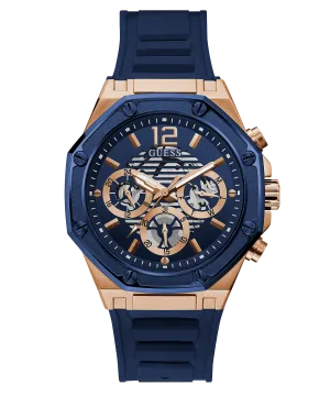 Guess Multi-function Blue Silicone Strap Men's Watch GW0263G2