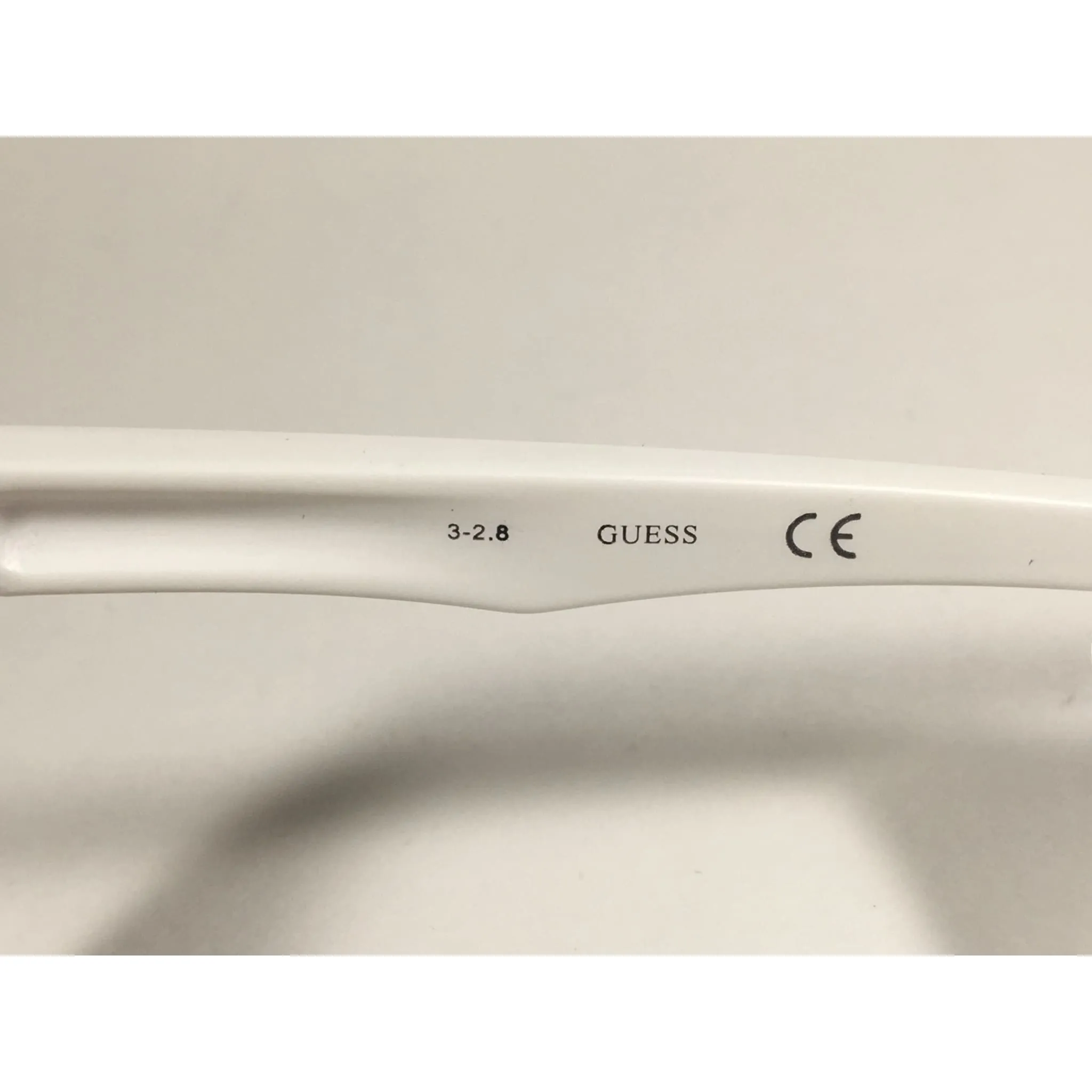 Guess Rectangle Sunglasses Matte White Ivory Frame  Multicolor Mirror Flash Lens GF0198 21G