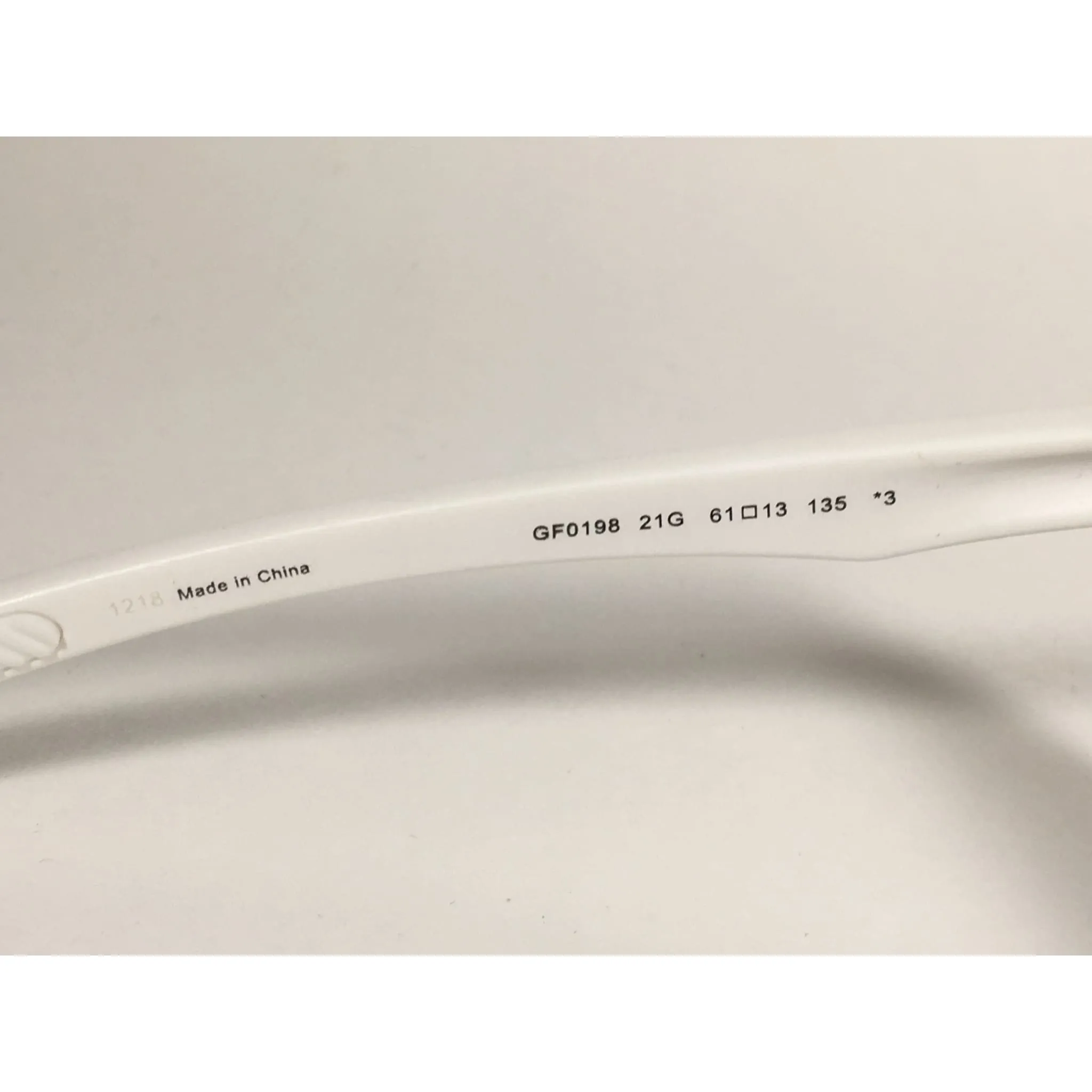 Guess Rectangle Sunglasses Matte White Ivory Frame  Multicolor Mirror Flash Lens GF0198 21G