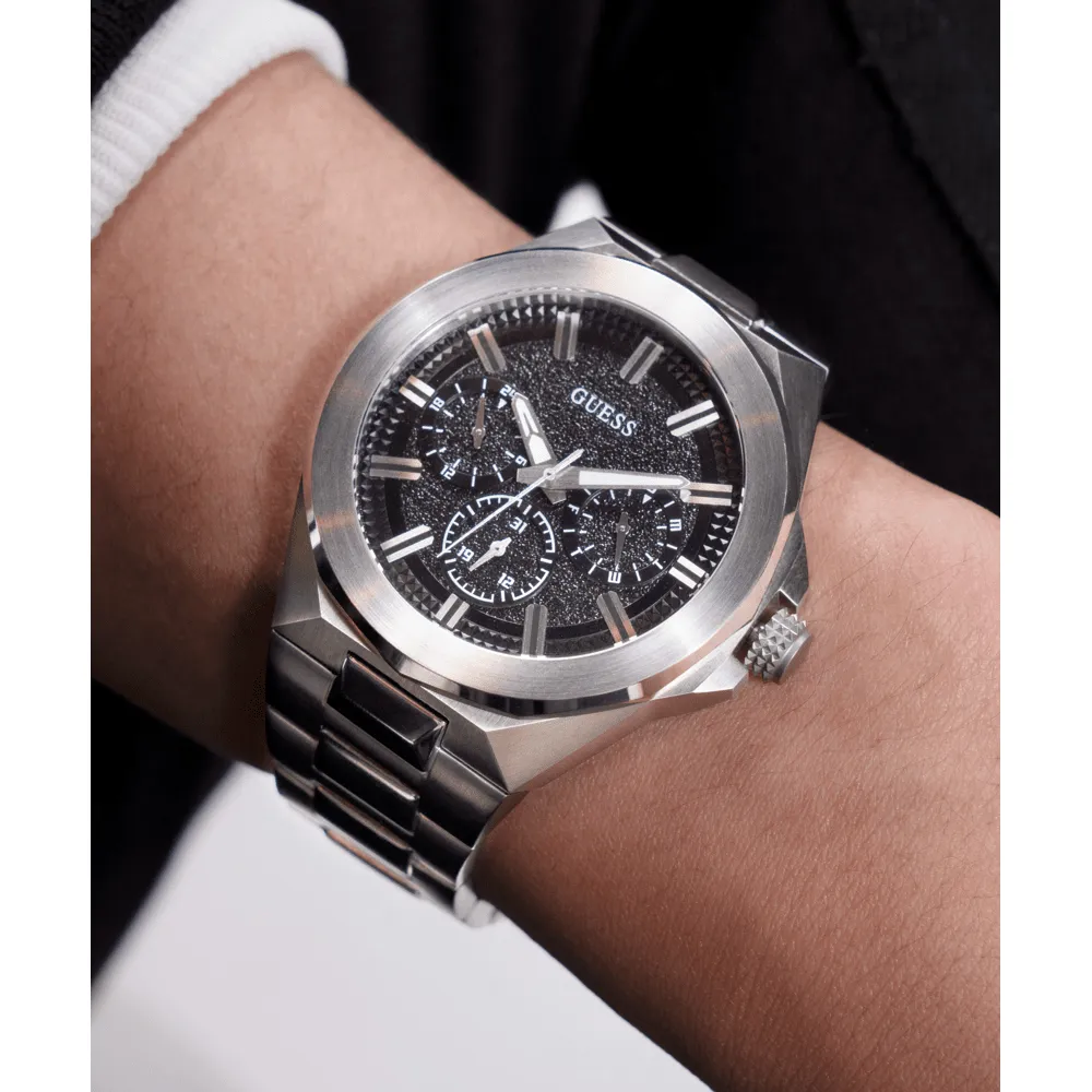 Guess Sport Dashboard Sport Silver-Tone Multi-function Men's Watch GW0798G1