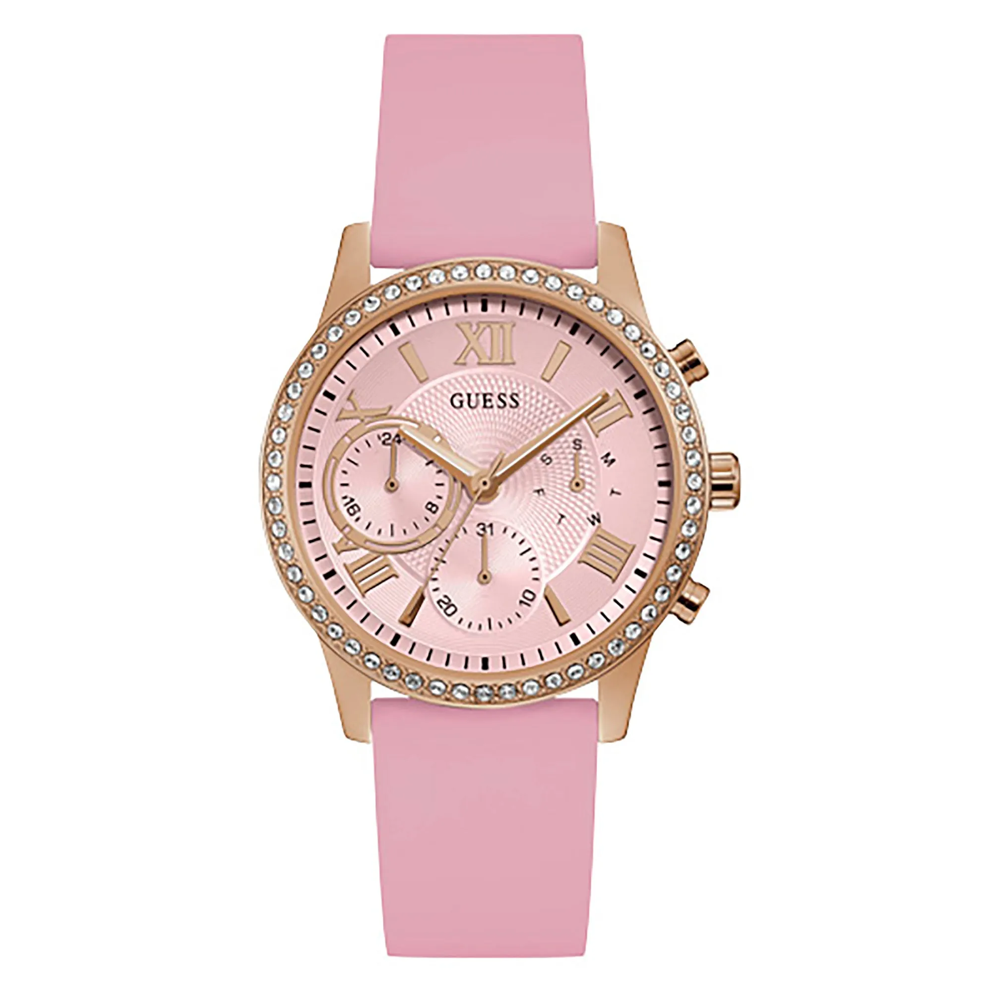 Guess Women's Watch Rose Gold Tone Case Quartz