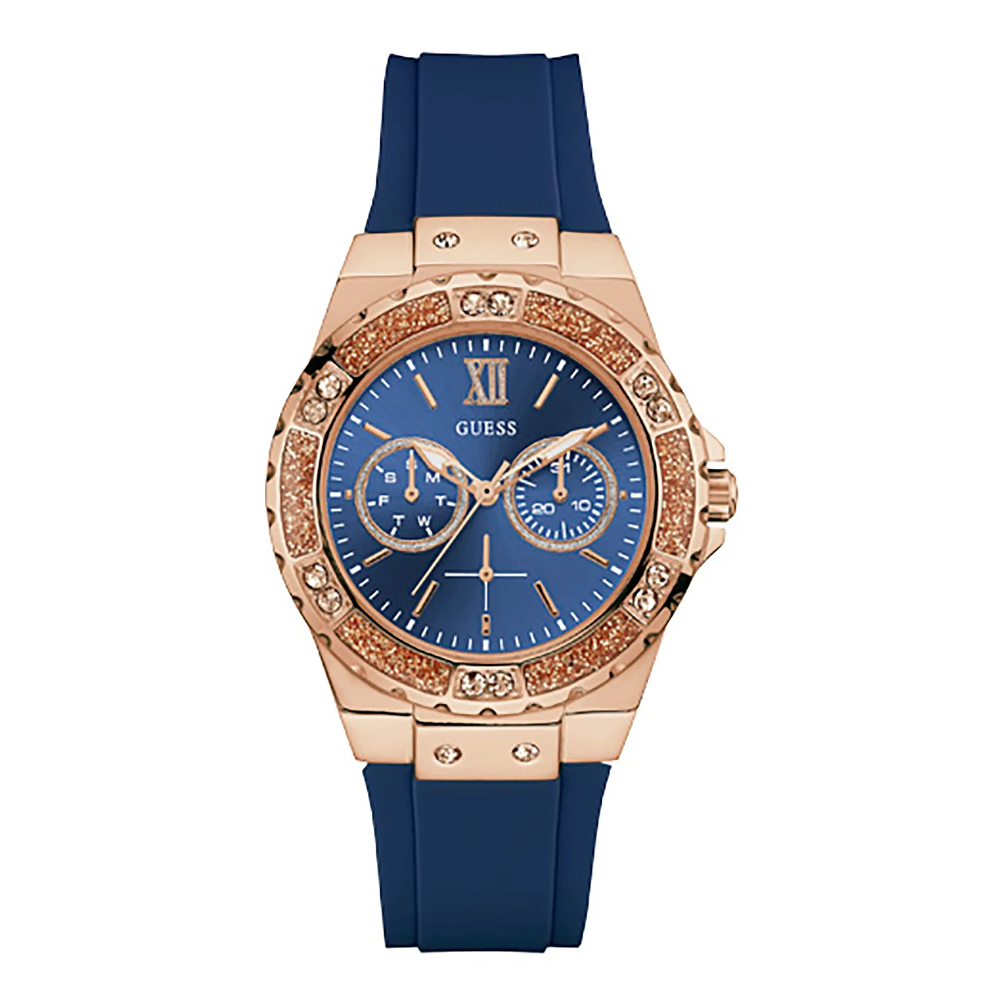 Guess Women's Watch Rose Gold Tone Case Quartz
