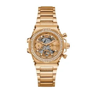 Guess Women's Watch Rose Gold Tone Case Quartz