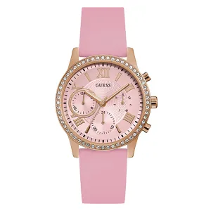 Guess Women's Watch Rose Gold Tone Case Quartz