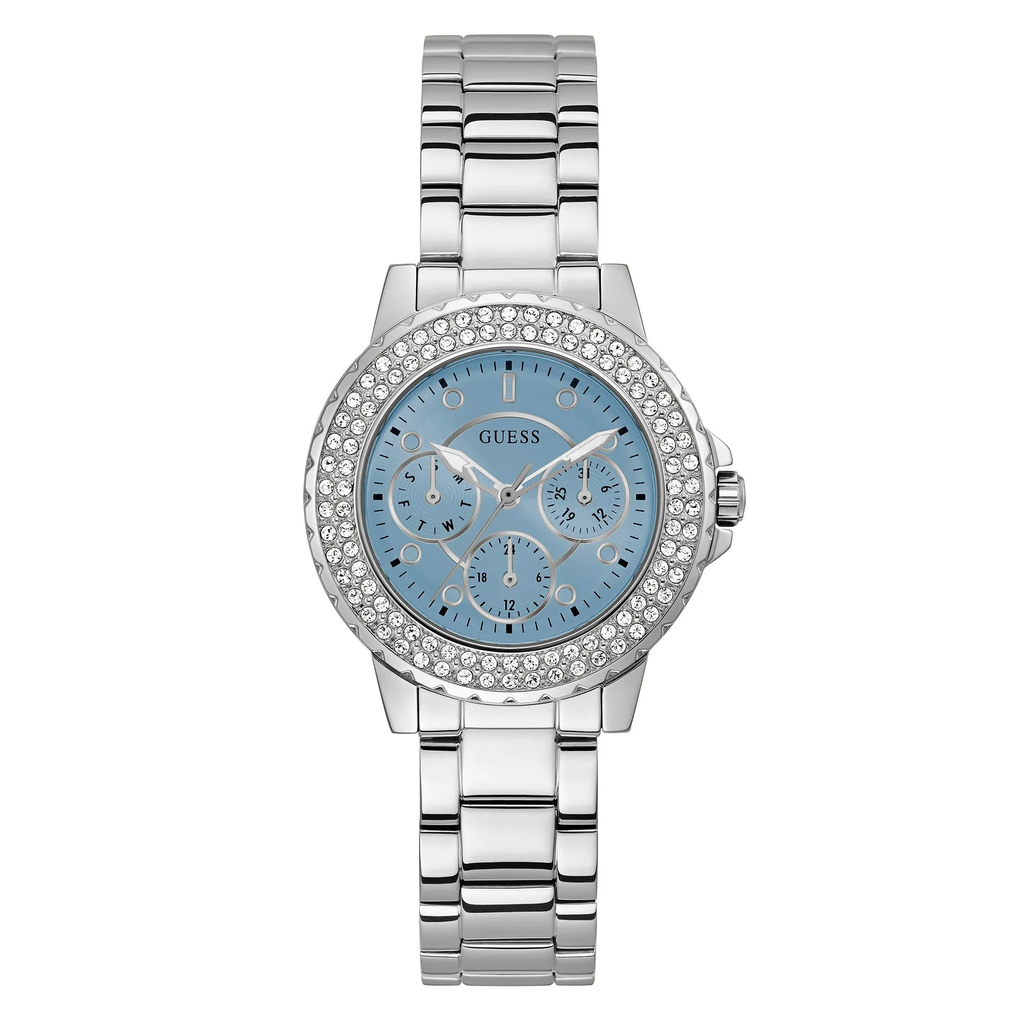 Guess Women's Watch Silver Tone Case Quartz