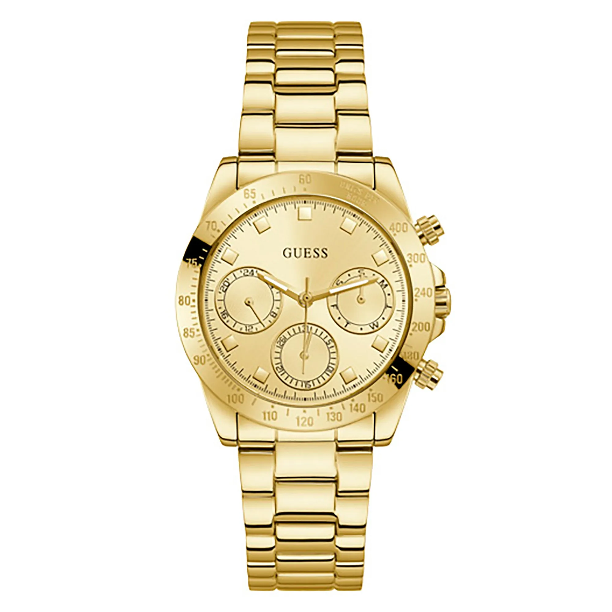 Guess Women's Watch Yellow Gold Tone Case Quartz