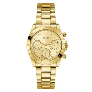 Guess Women's Watch Yellow Gold Tone Case Quartz