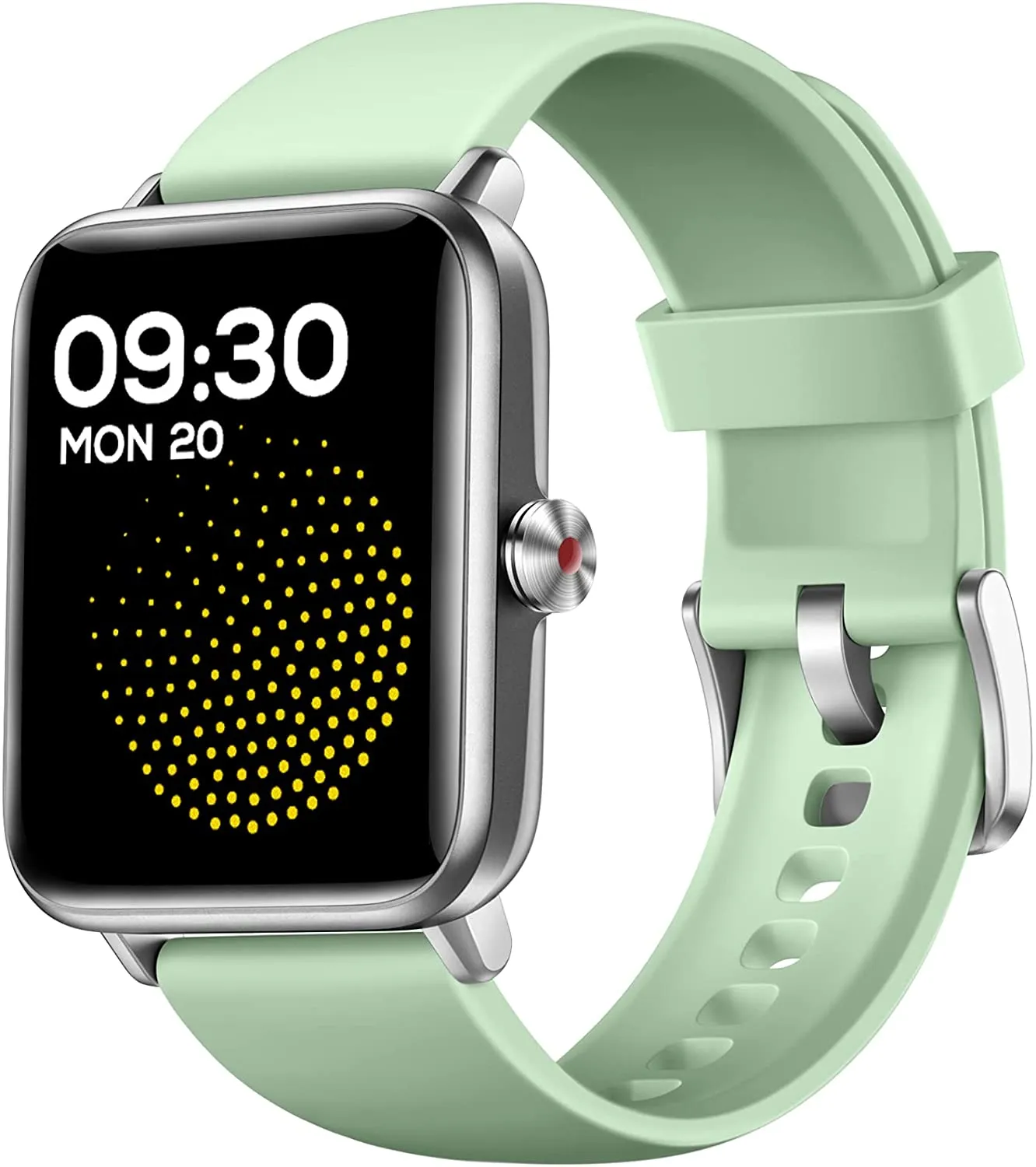 Hamile 1.55" Smart Watch for Android Phones Compatible with iPhone, Fitness Watch with Heart Rate Monitor Sleep Tracker, 5ATM Waterproof Smart Watches for Women Men, 200  Dials, Grey