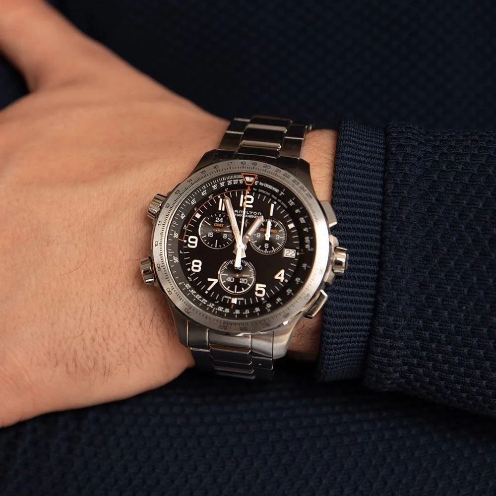 Hamilton Khaki Aviation X-Wind GMT Chrono Quartz Men's Watch H77912135
