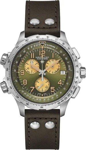 Hamilton Khaki Aviation X-Wind GMT Chrono Quartz Watch
