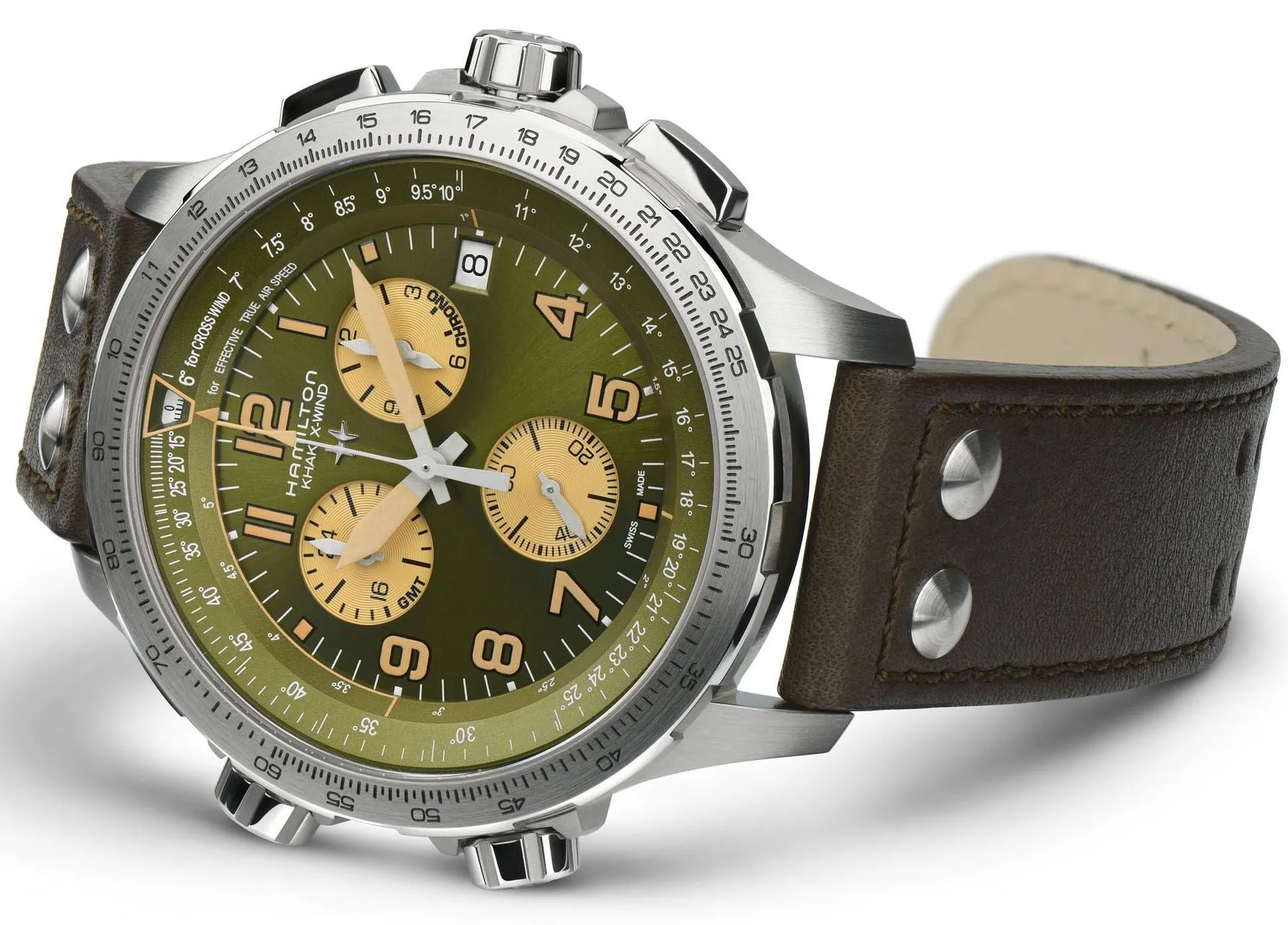 Hamilton Khaki Aviation X-Wind GMT Chrono Quartz Watch