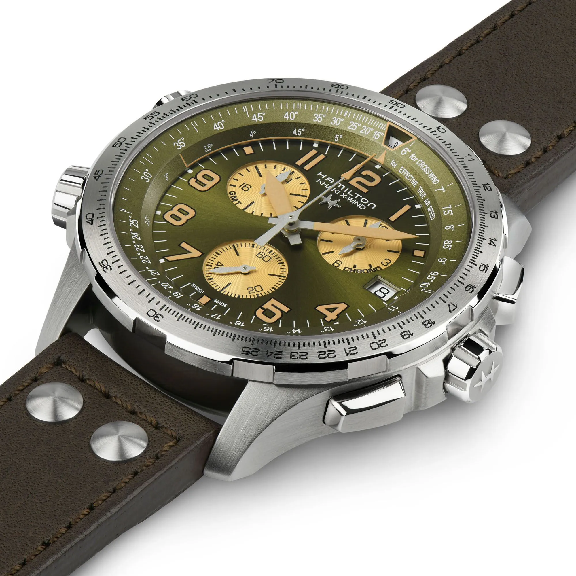 Hamilton Khaki Aviation X-Wind GMT Chrono Quartz Watch