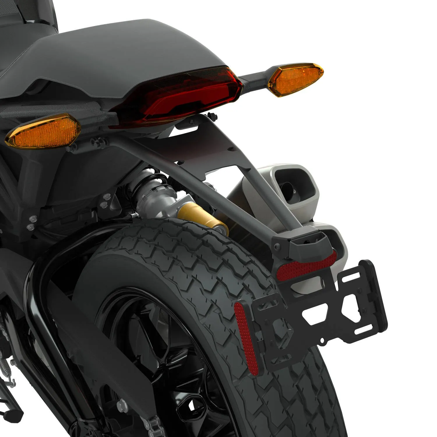High License Plate Mount, Black