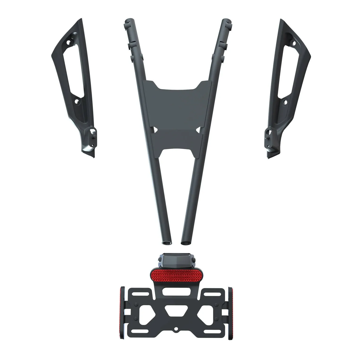 High License Plate Mount, Black