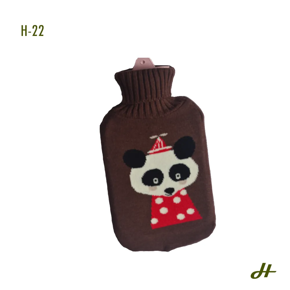 Hot Water Bottle with knitted cover