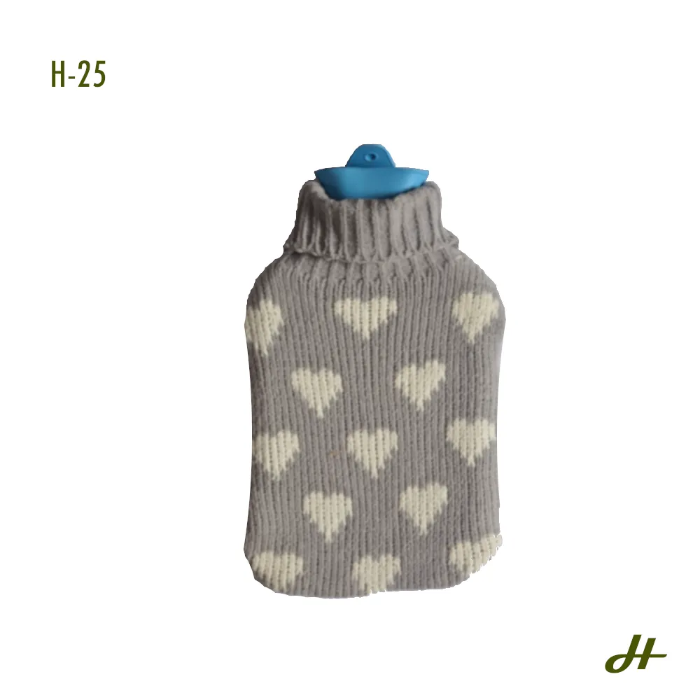 Hot Water Bottle with knitted cover
