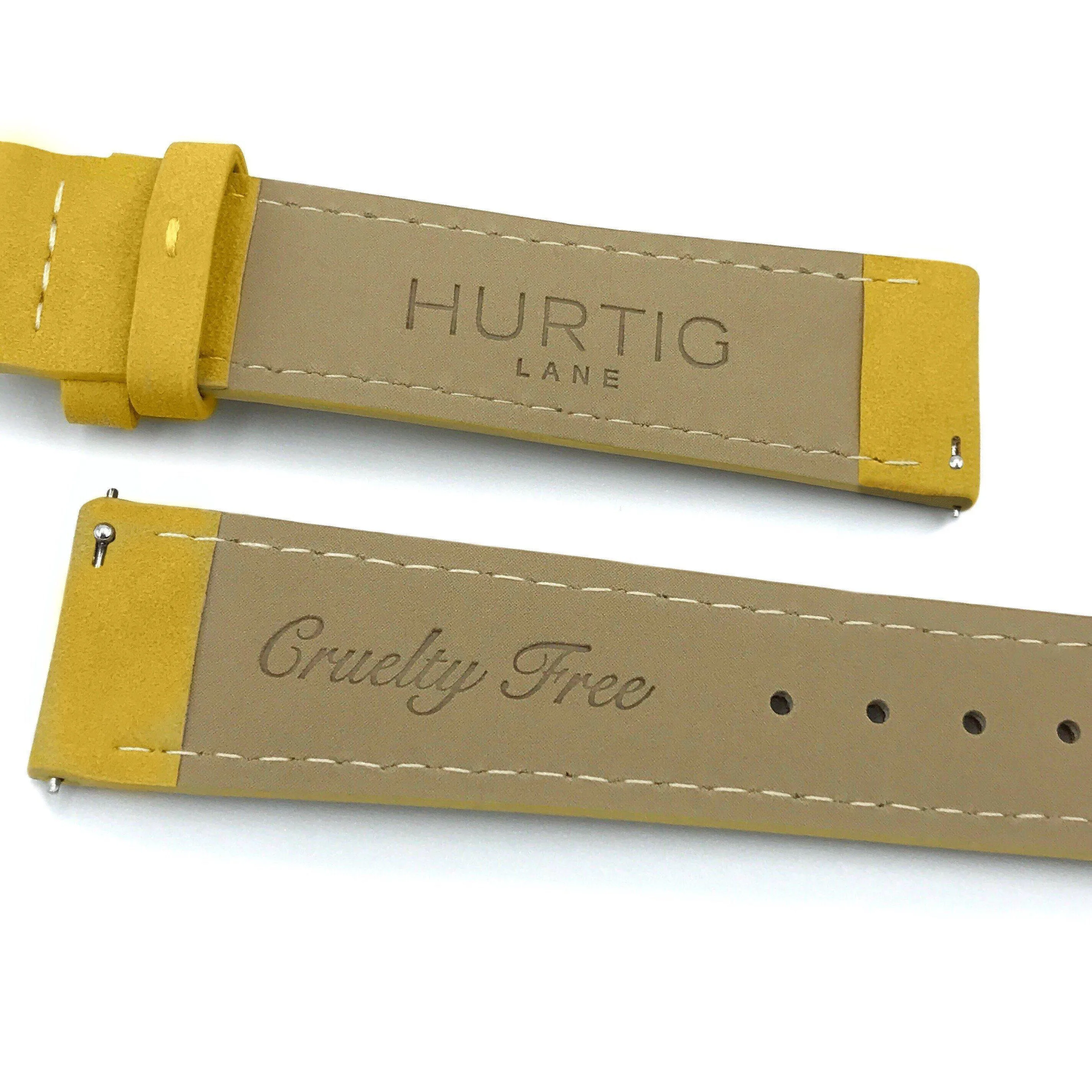 Hymnal Vegan Suede Watch All Black & Mustard