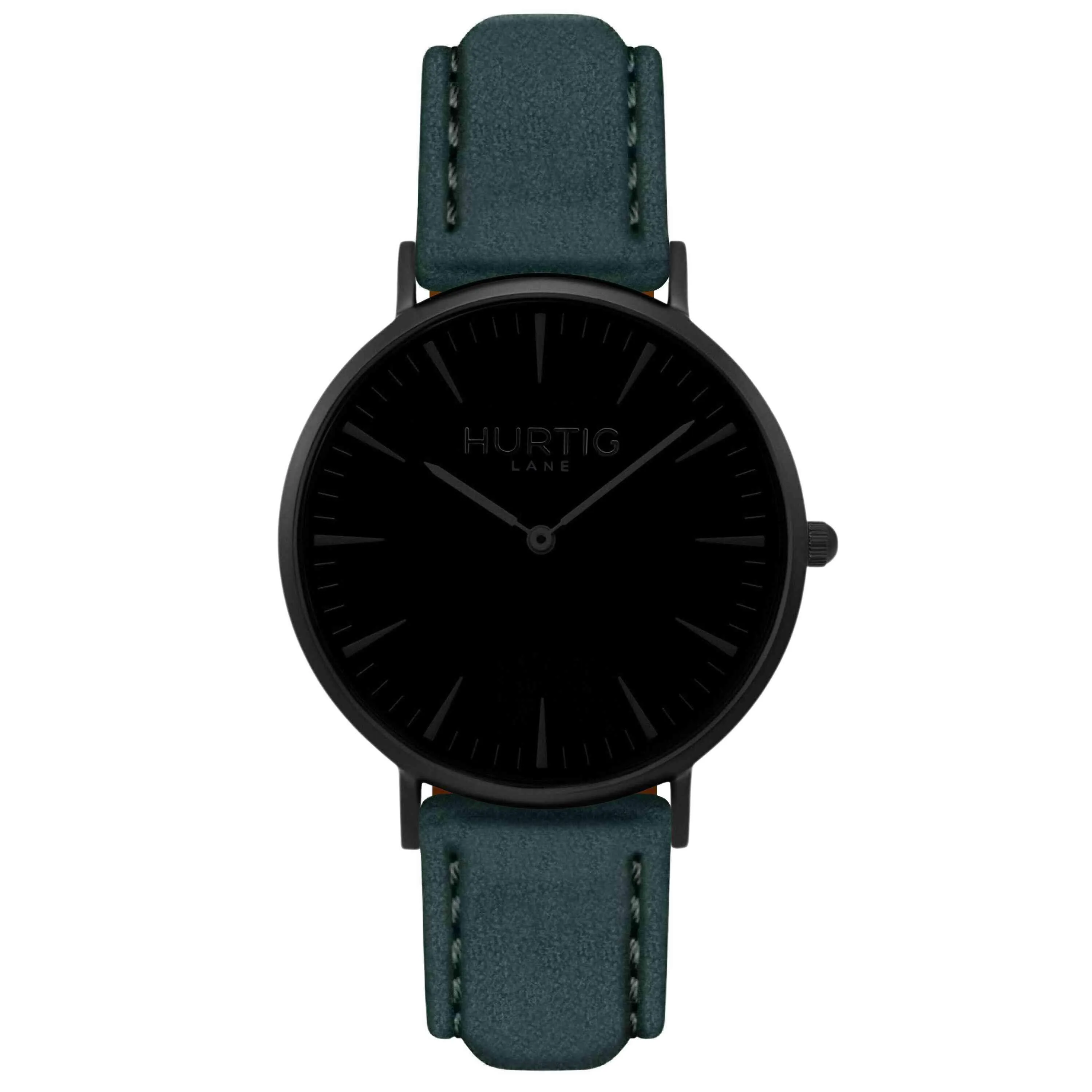 Hymnal Vegan Suede Watch All Black & Mustard