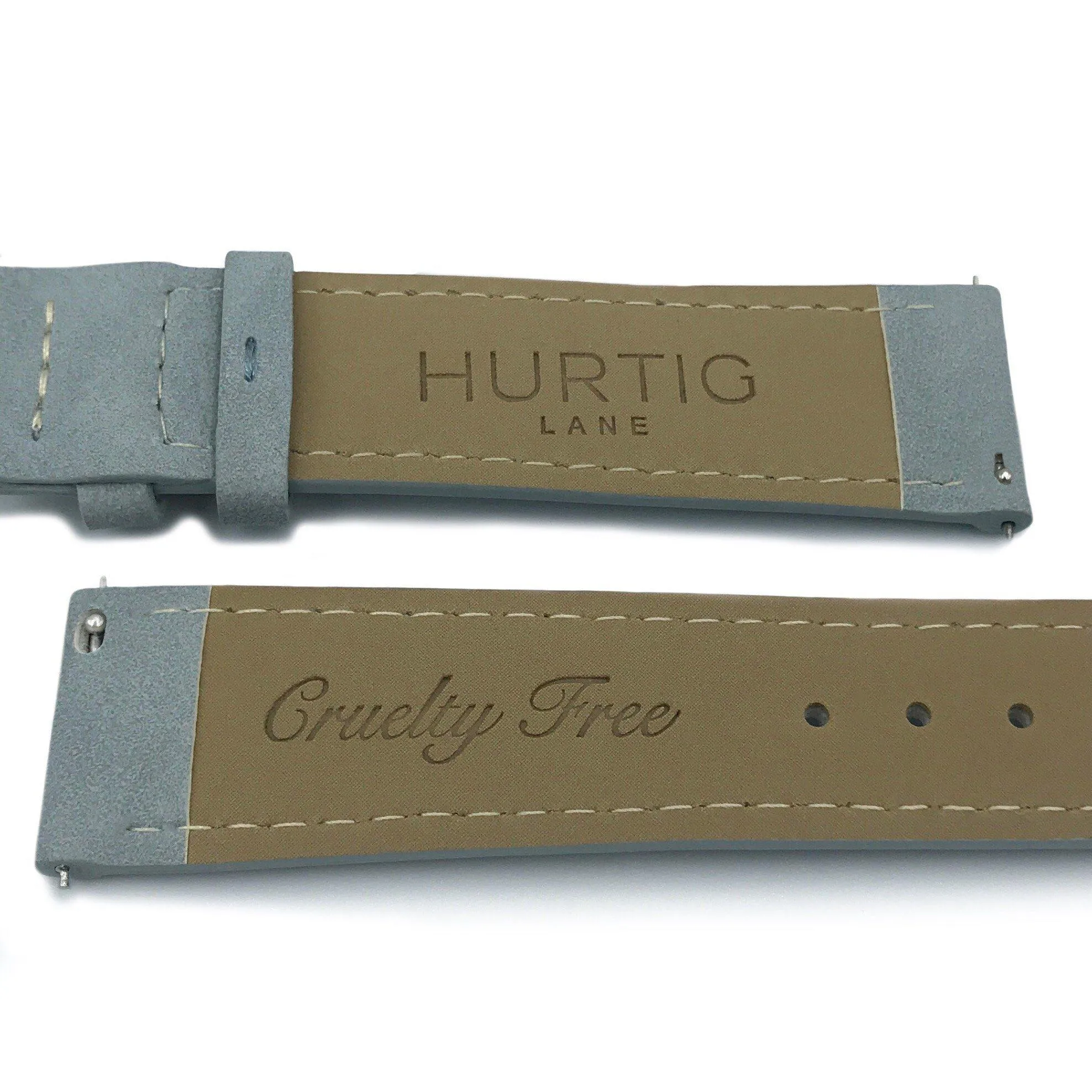 Hymnal Vegan Suede Watch Silver, Grey & Duck Egg