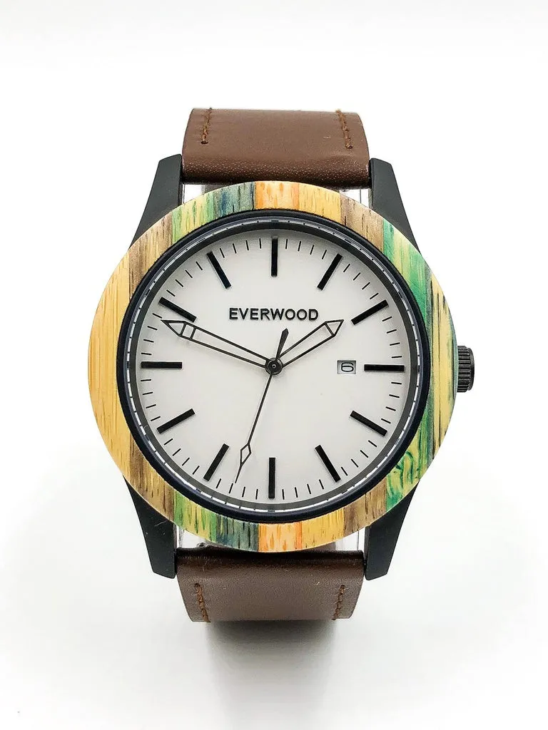 Inverness - Multi Bamboo & Brown Leather