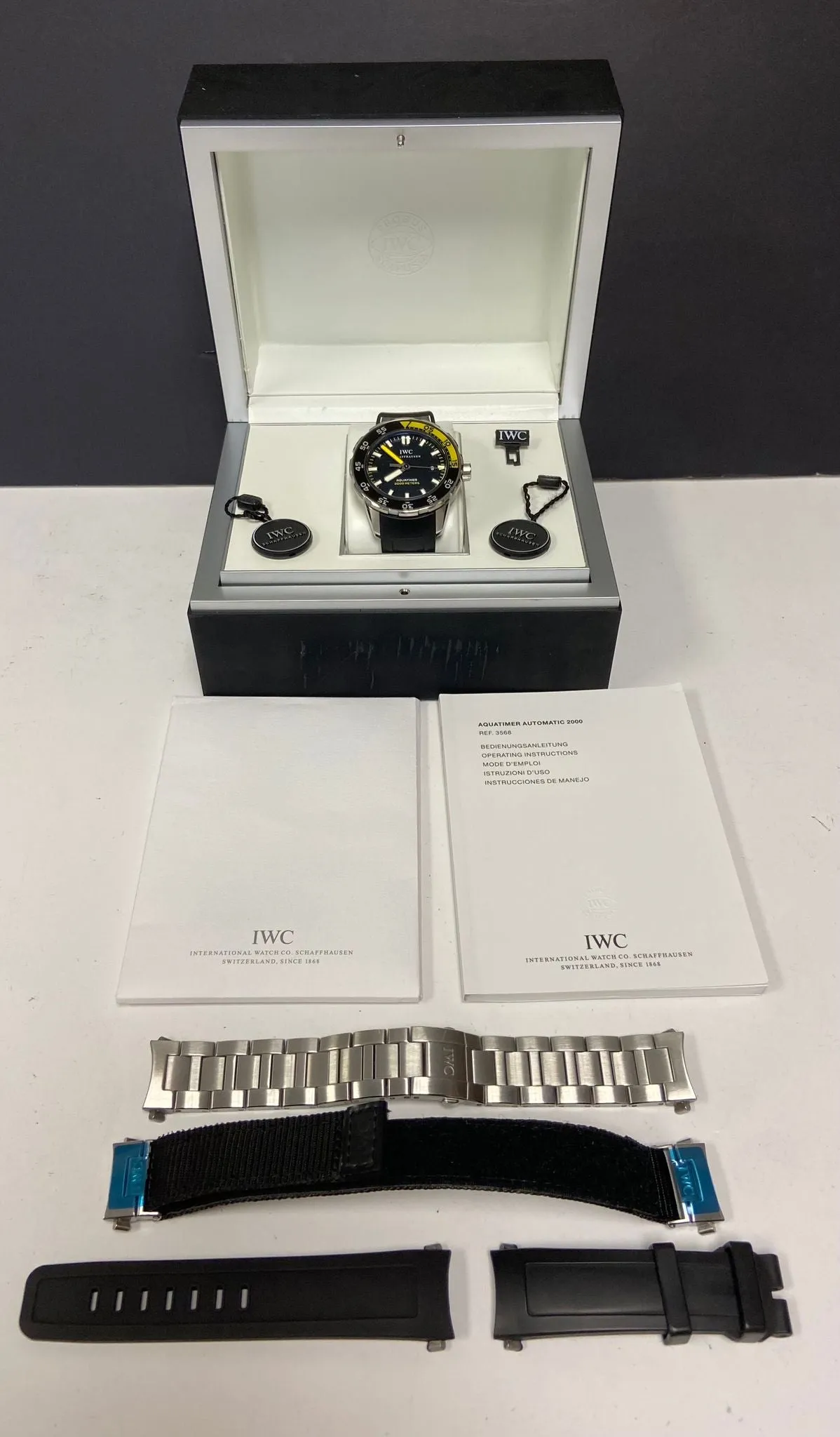 IWC Aquatimer 2000m IW356810 Black Dial Automatic Men's Watch