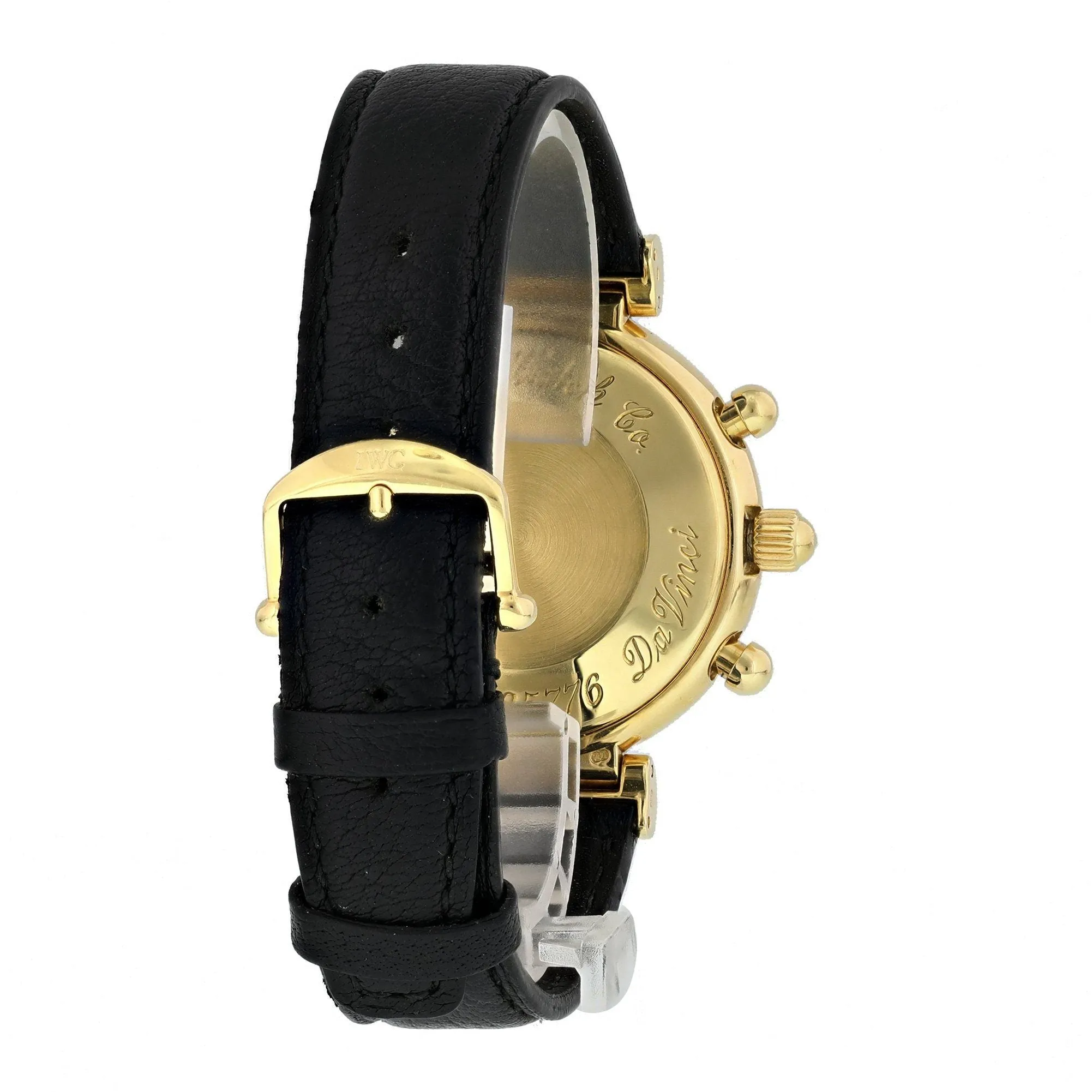 IWC Da Vinci Perpetual French IW3750 Yellow Gold Chronograph Watch