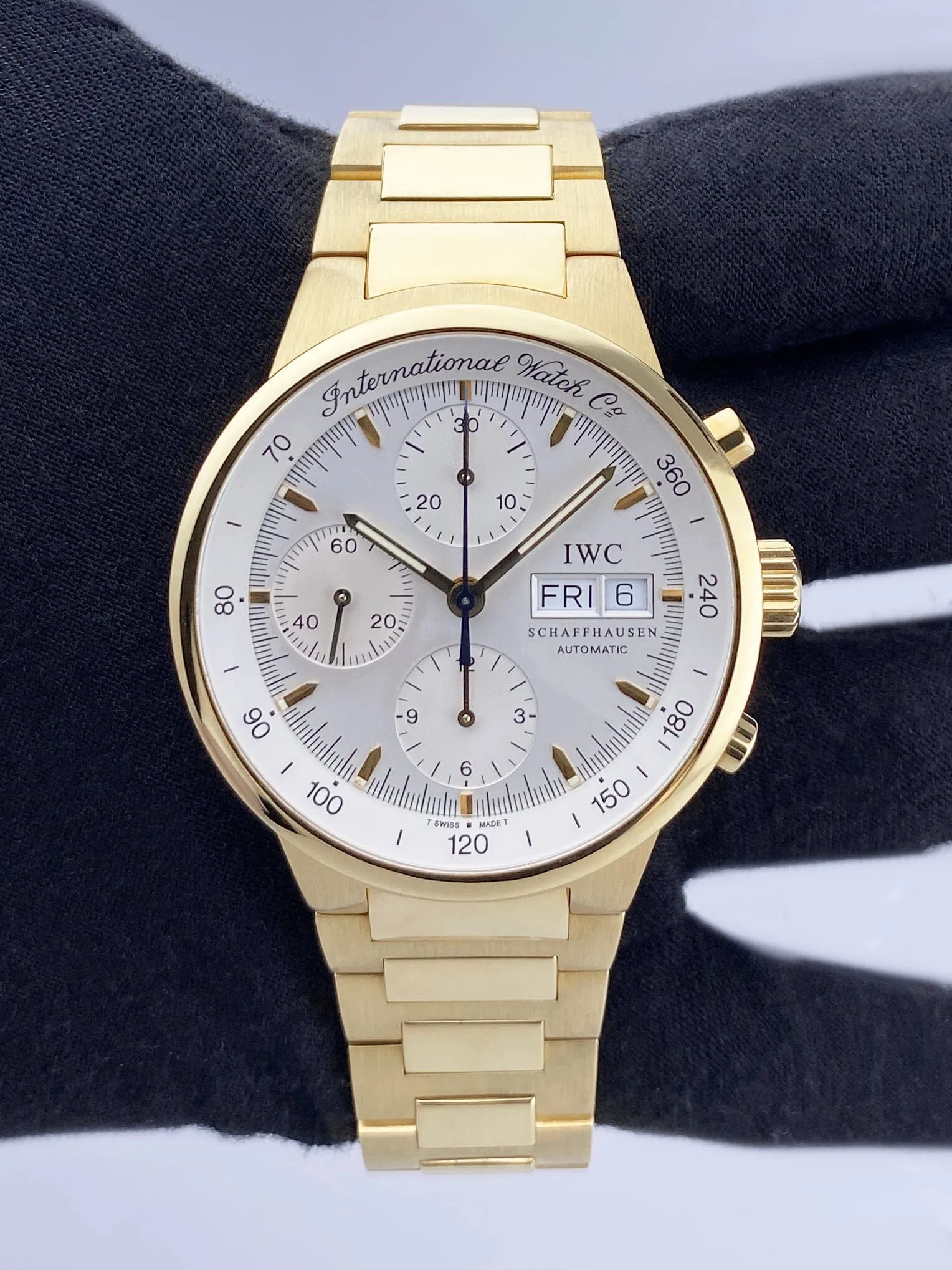 IWC GST Chrono-Automatic 3707/9277 Mens Watch Box Papers