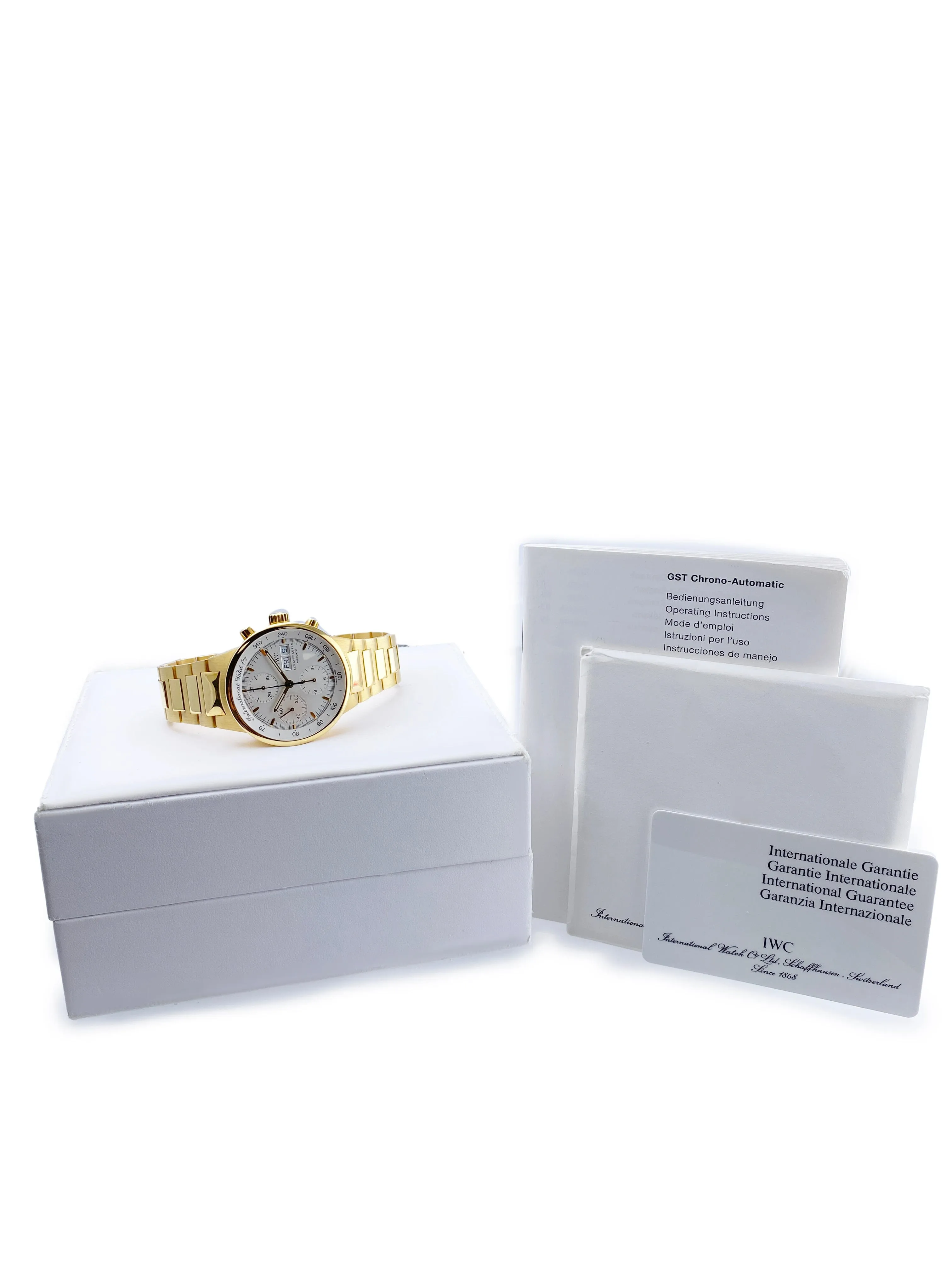 IWC GST Chrono-Automatic 3707/9277 Mens Watch Box Papers