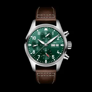 IWC Pilot’S Watch Chronograph 41 Watch, 41mm Green Dial, IW388103