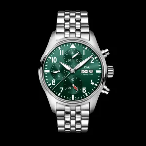 IWC Pilot’S Watch Chronograph 41 Watch, 41mm Green Dial, IW388104