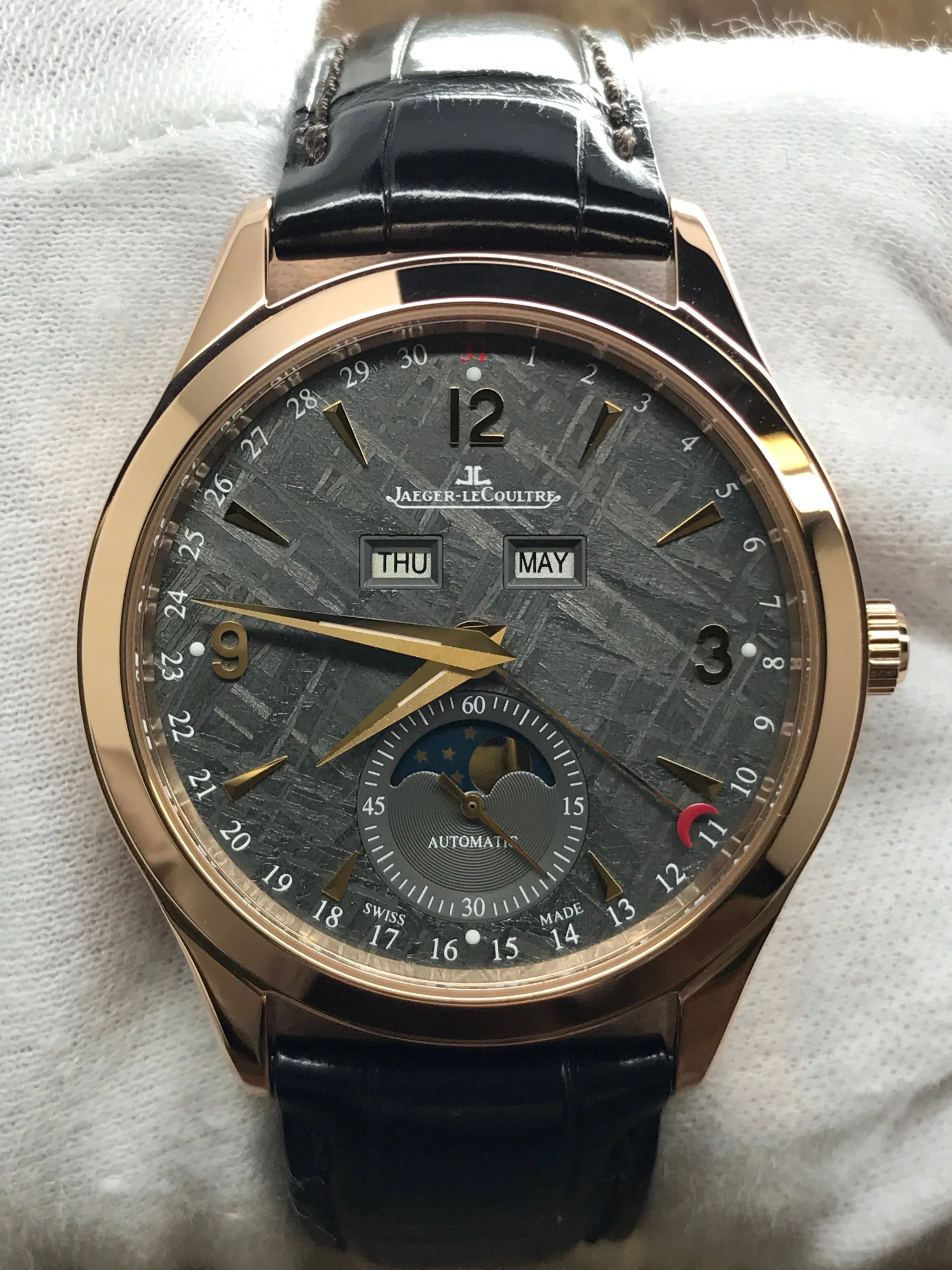 Jaeger-Lecoultre Master Calendar Q1552540 Meteorite Dial Automatic Men's Watch