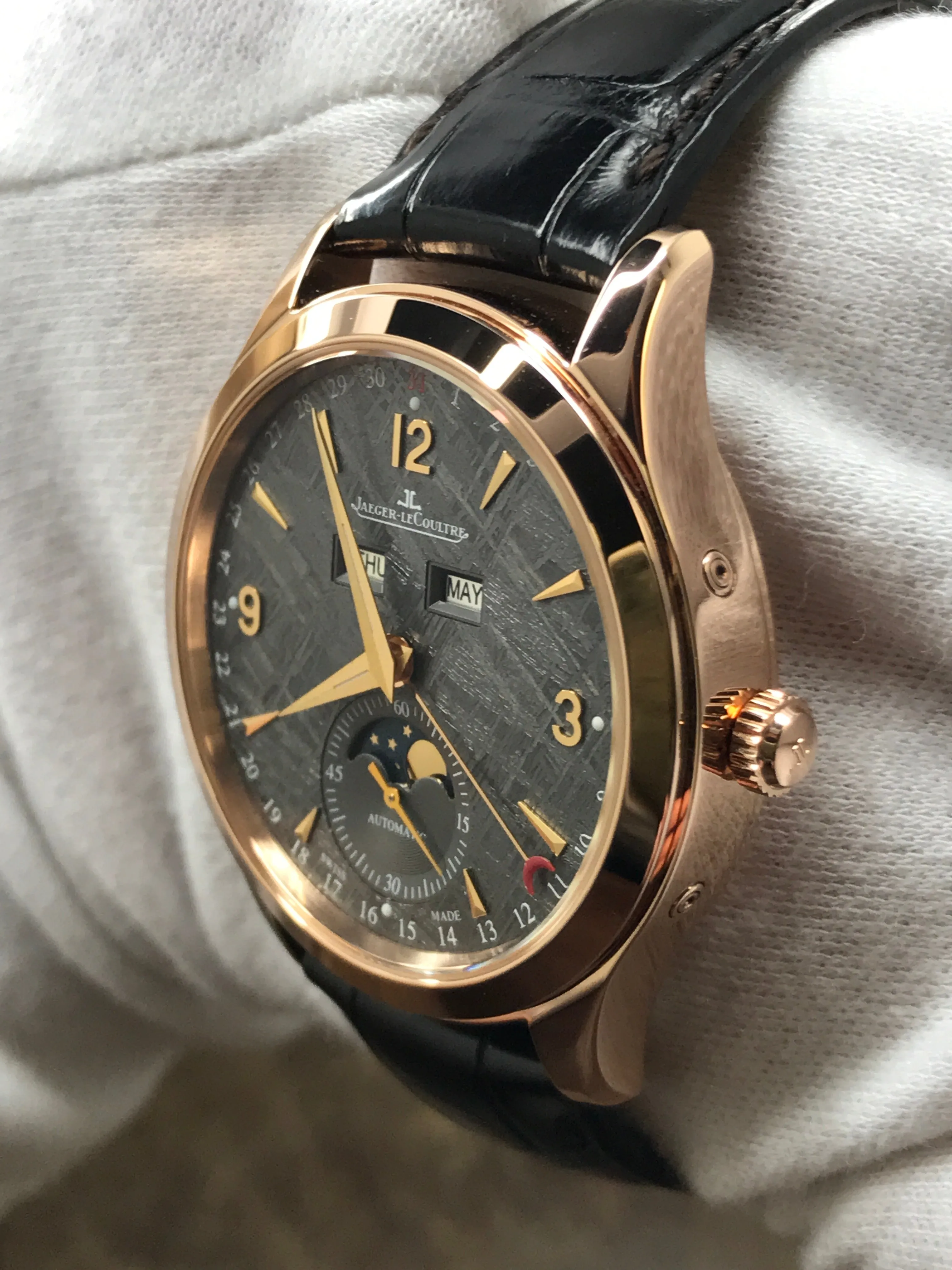 Jaeger-Lecoultre Master Calendar Q1552540 Meteorite Dial Automatic Men's Watch