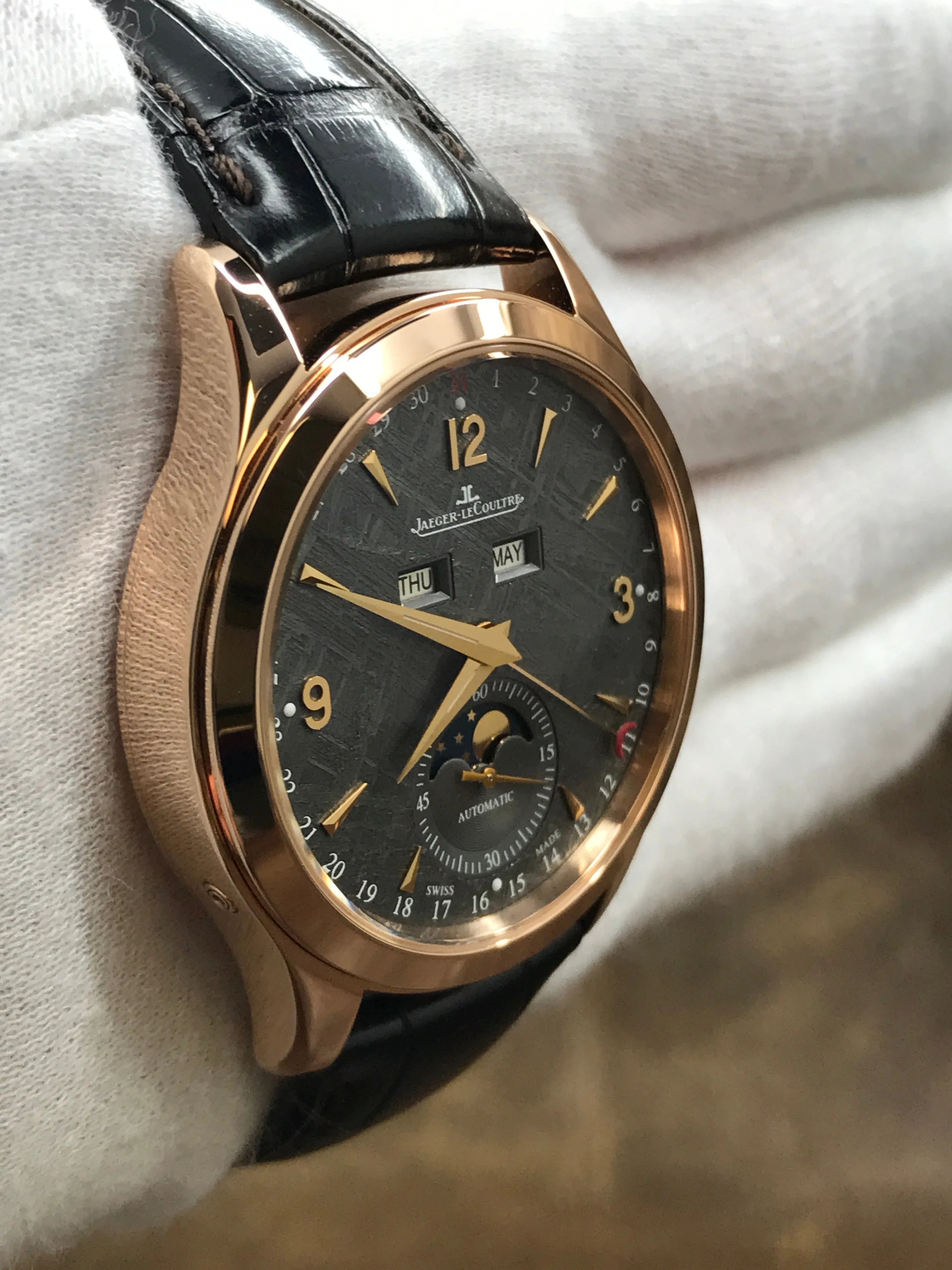 Jaeger-Lecoultre Master Calendar Q1552540 Meteorite Dial Automatic Men's Watch