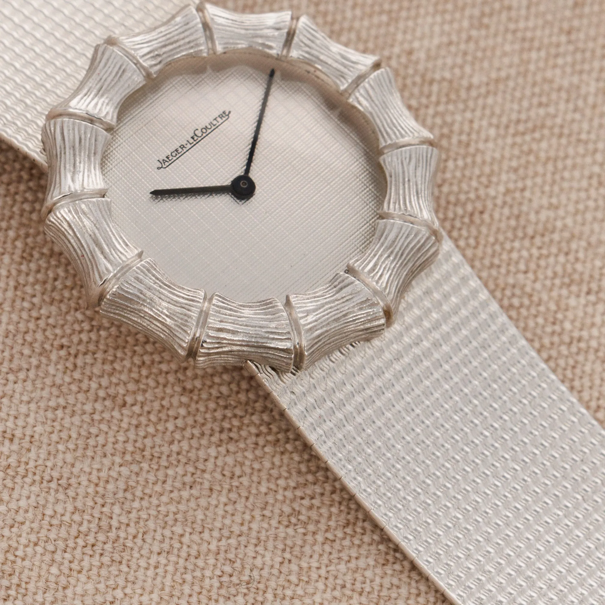 Jaeger Lecoultre White Gold Bamboo Watch