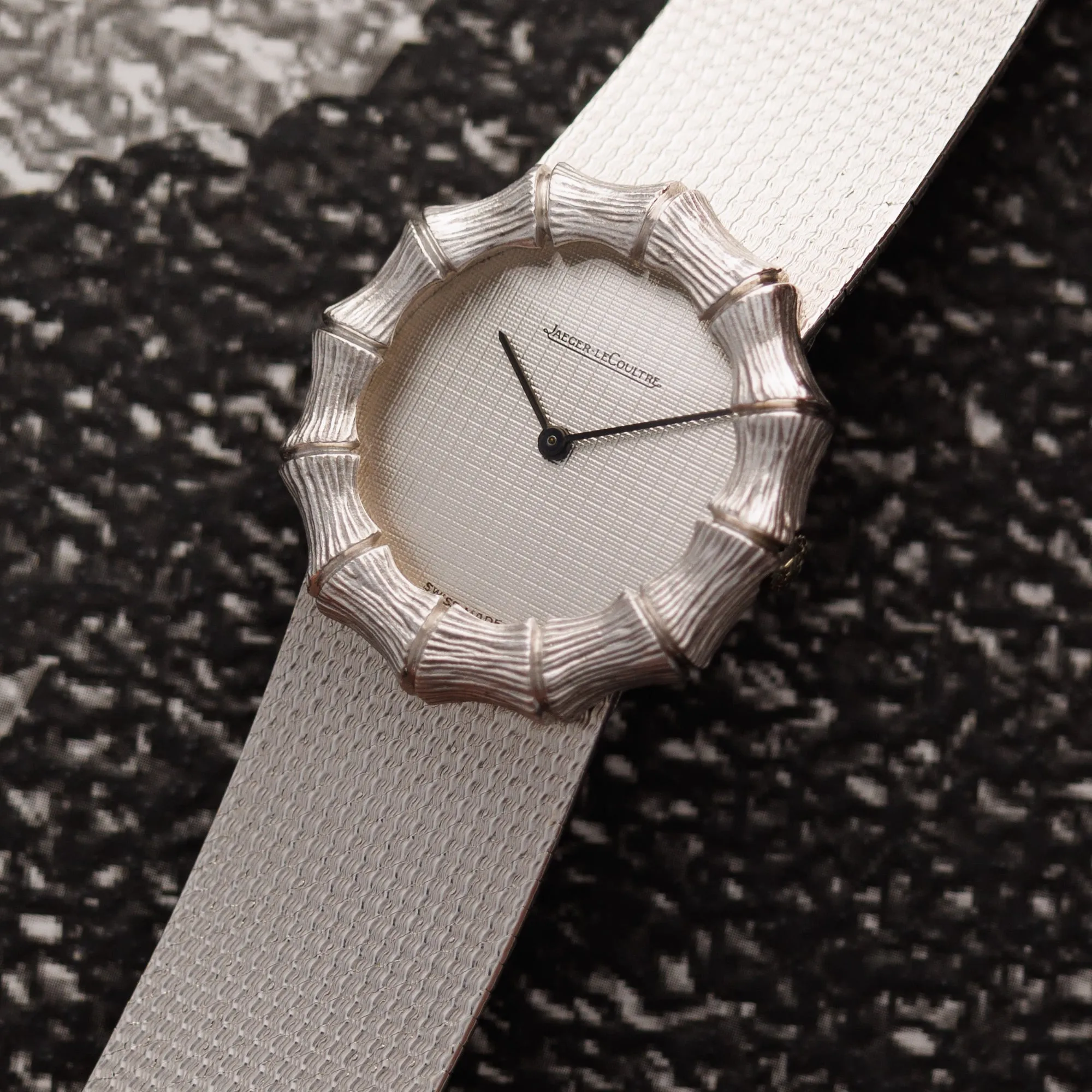 Jaeger Lecoultre White Gold Bamboo Watch