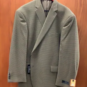 Jean-Paul Germain Tan Multi Color Check Sport Coat Reg Fit
