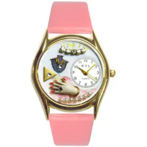 Jewelry Lover Pink Pearls Watch Small Style