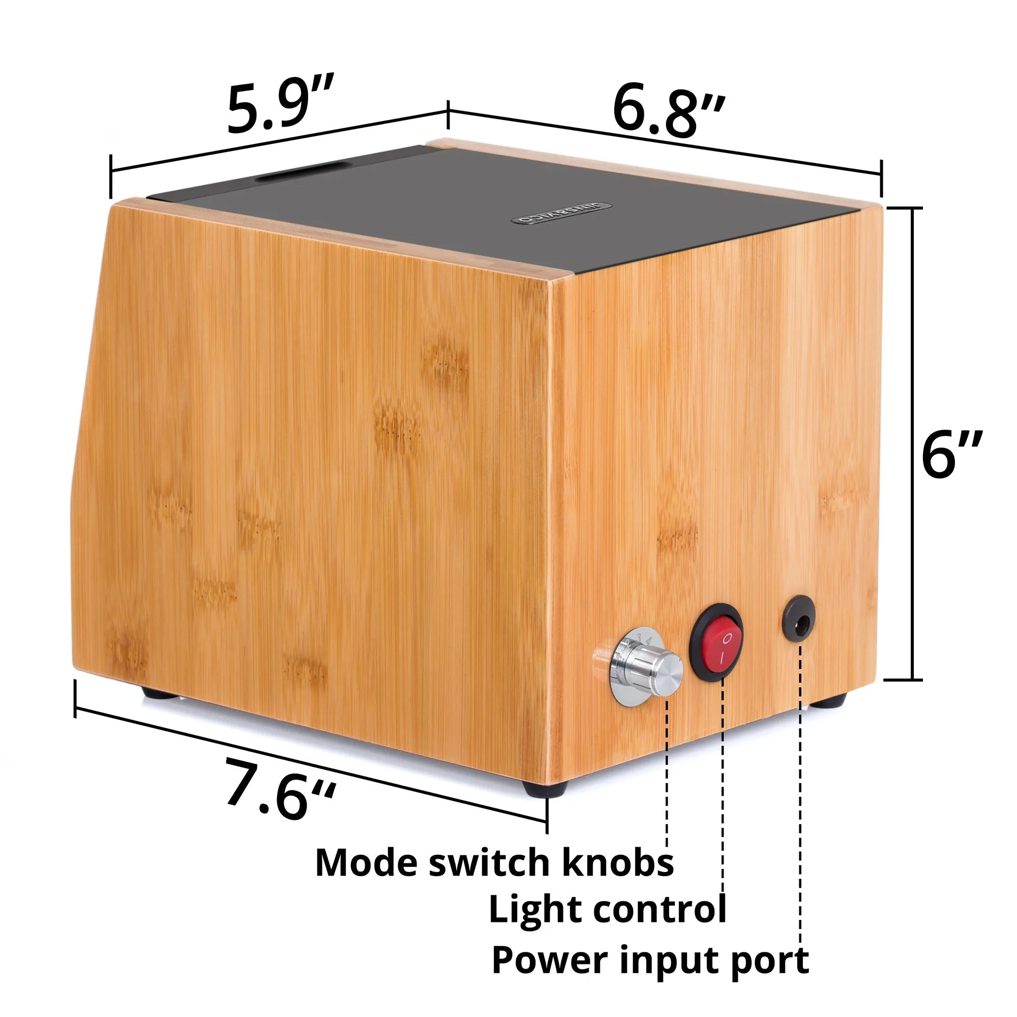 JINS&VICO Single Automatic Watch Winder in Bamboo with Built-in LED
