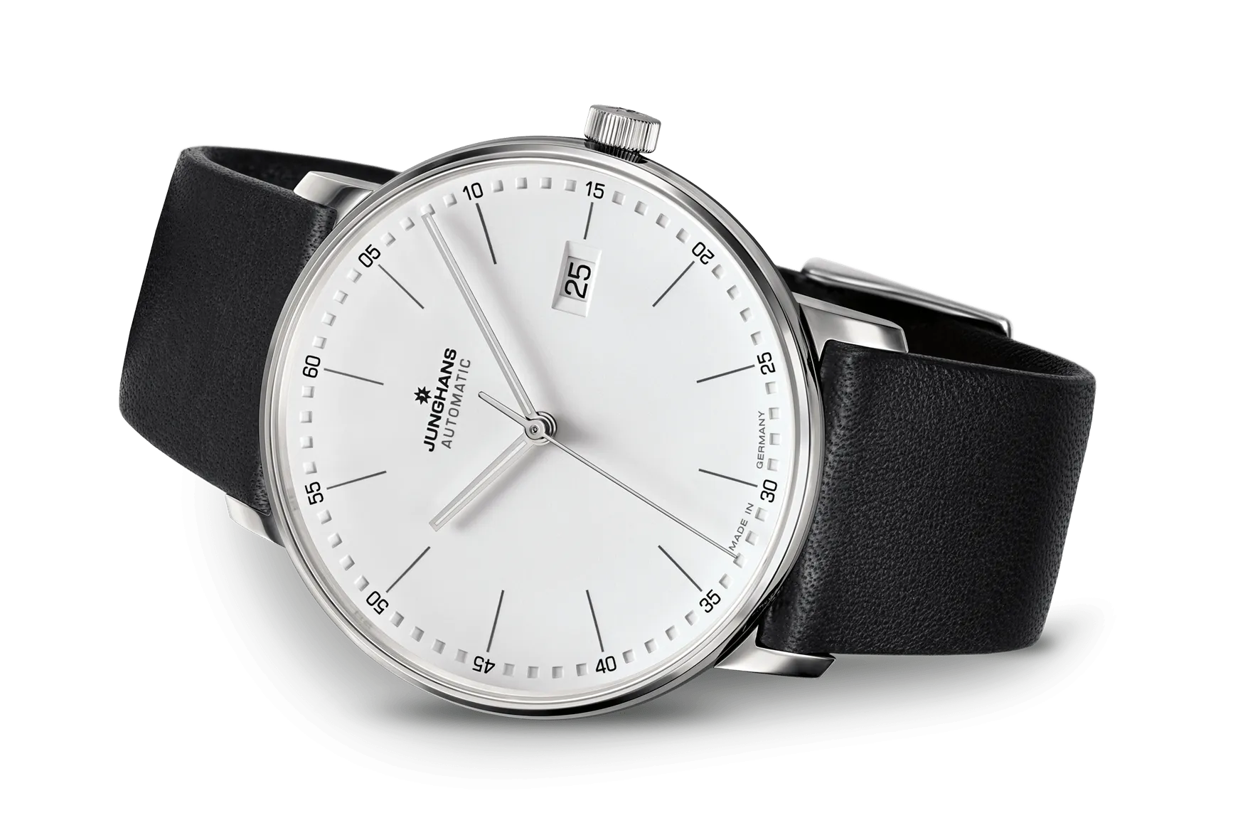 Junghans Form A 39.1mm Automatic Matte Silver Dial Men's Watch 027/4730.00