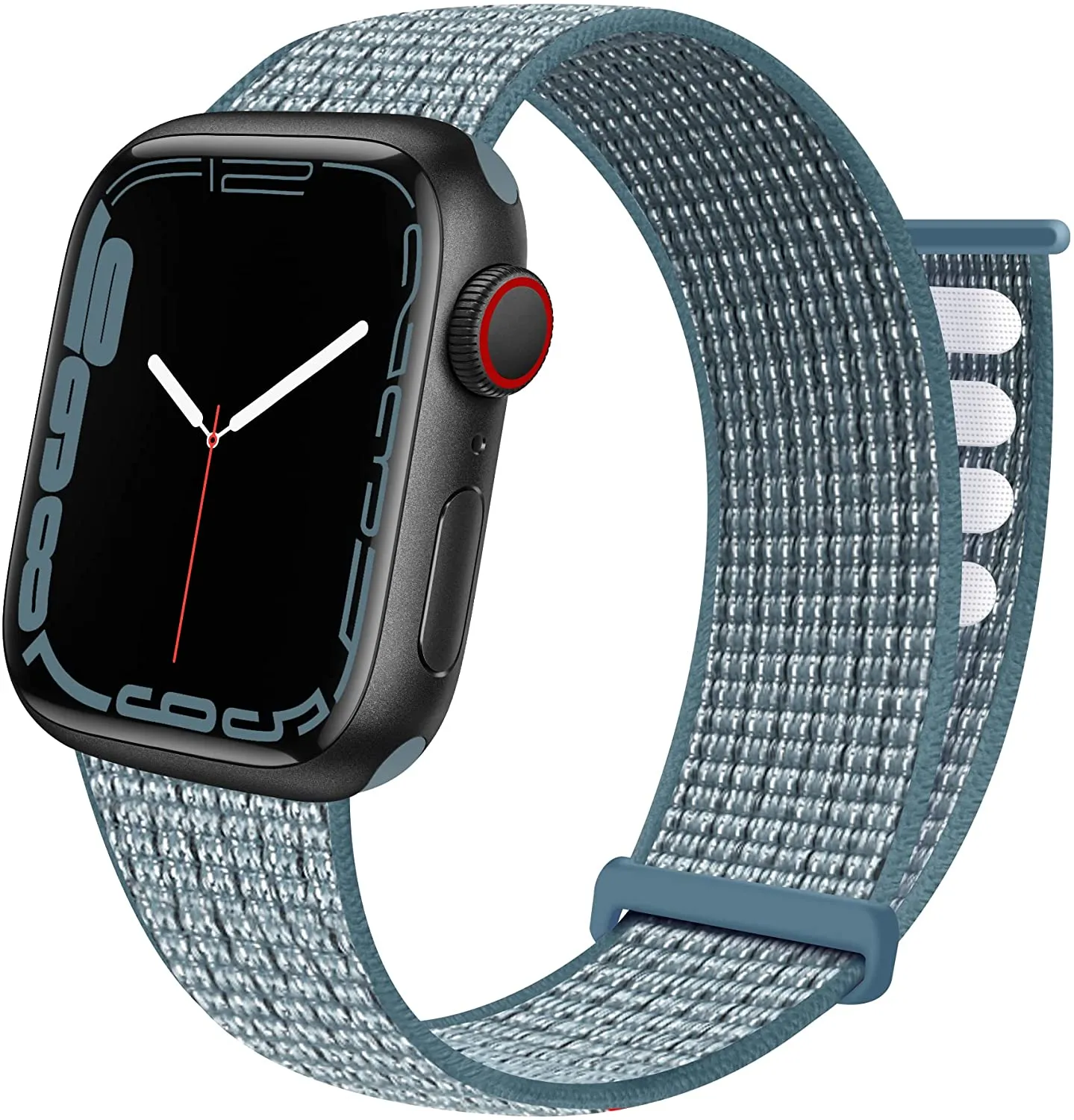 JuQBanke Sport Loop Band Compatible with Apple Watch Band 38mm 40mm 41mm 42mm 44mm 45mm iWatch Series 7 6 5 SE 4 3 2 1 Strap Nylon Weave Women Men Stretchy Elastic Braided Replace Wristband Breathable