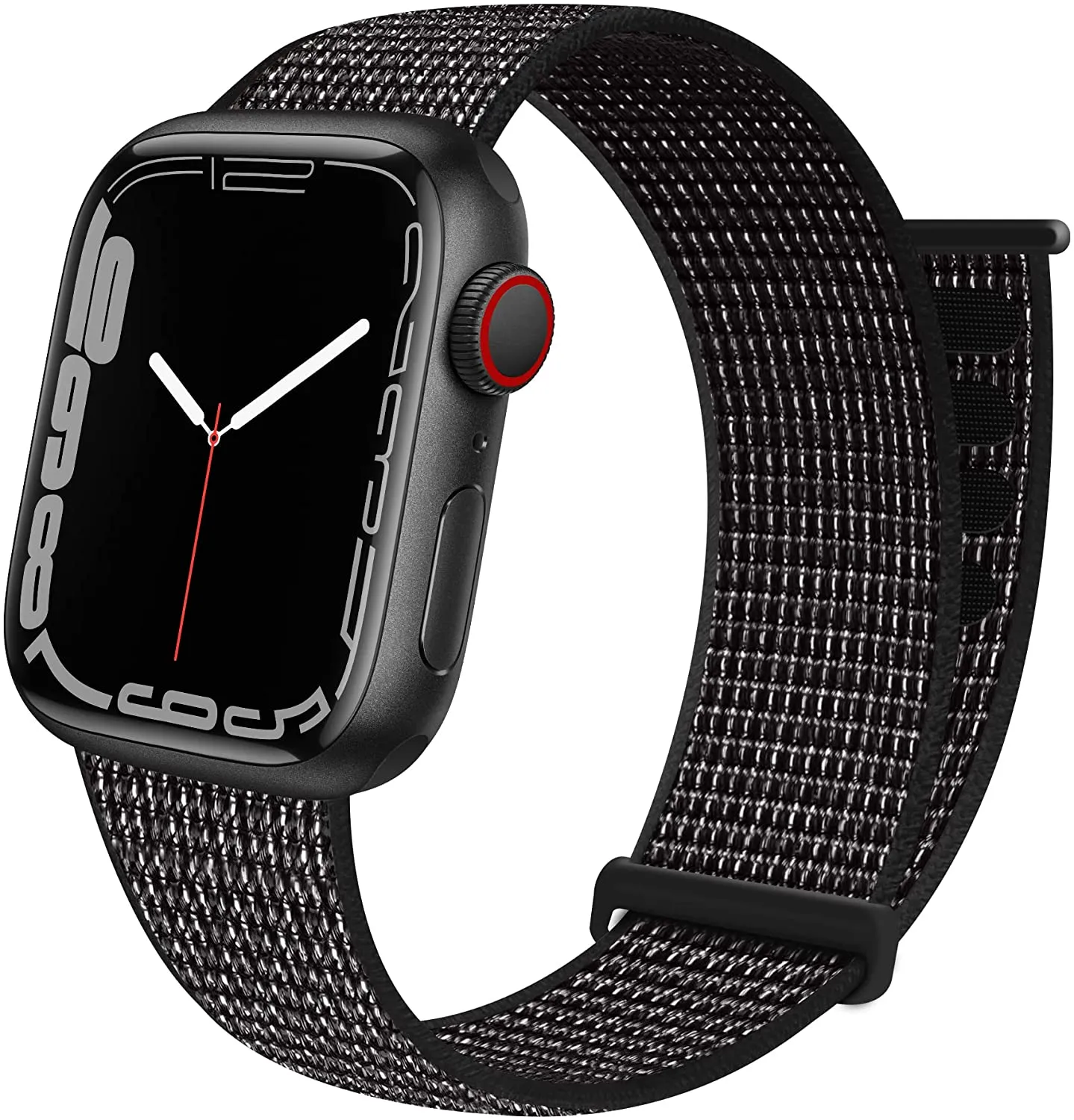 JuQBanke Sport Loop Band Compatible with Apple Watch Band 38mm 40mm 41mm 42mm 44mm 45mm iWatch Series 7 6 5 SE 4 3 2 1 Strap Nylon Weave Women Men Stretchy Elastic Braided Replace Wristband Breathable