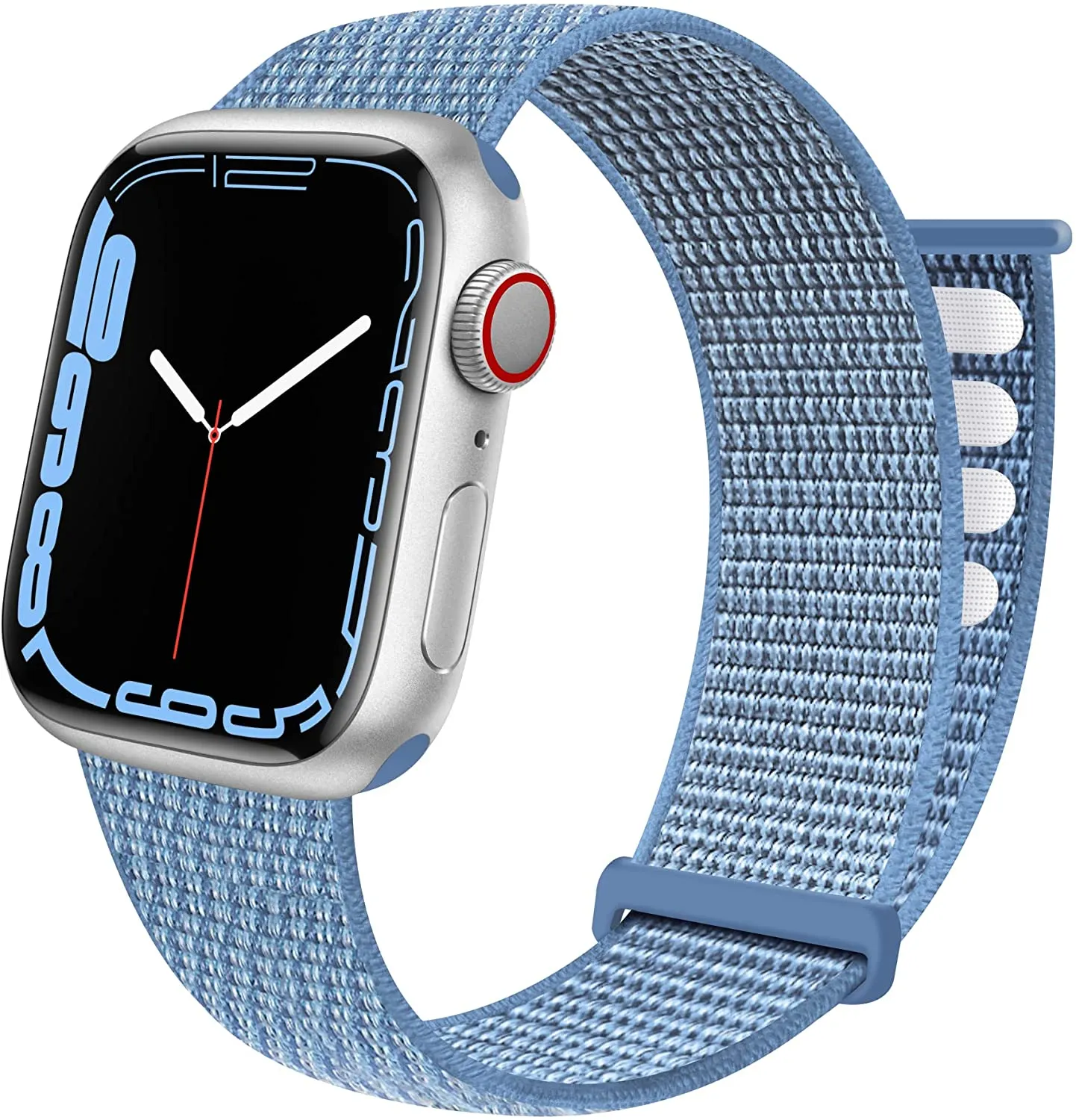 JuQBanke Sport Loop Band Compatible with Apple Watch Band 38mm 40mm 41mm 42mm 44mm 45mm iWatch Series 7 6 5 SE 4 3 2 1 Strap Nylon Weave Women Men Stretchy Elastic Braided Replace Wristband Breathable