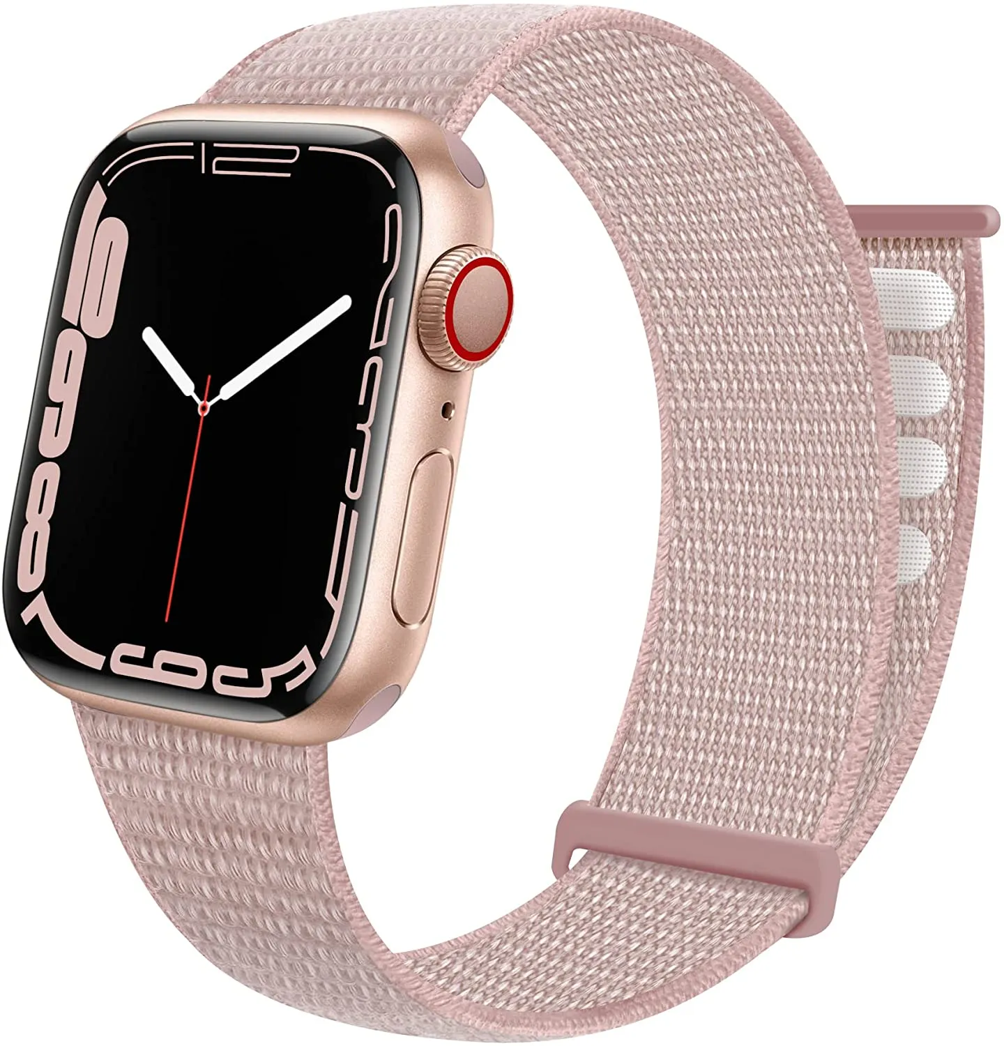 JuQBanke Sport Loop Band Compatible with Apple Watch Band 38mm 40mm 41mm 42mm 44mm 45mm iWatch Series 7 6 5 SE 4 3 2 1 Strap Nylon Weave Women Men Stretchy Elastic Braided Replace Wristband Breathable