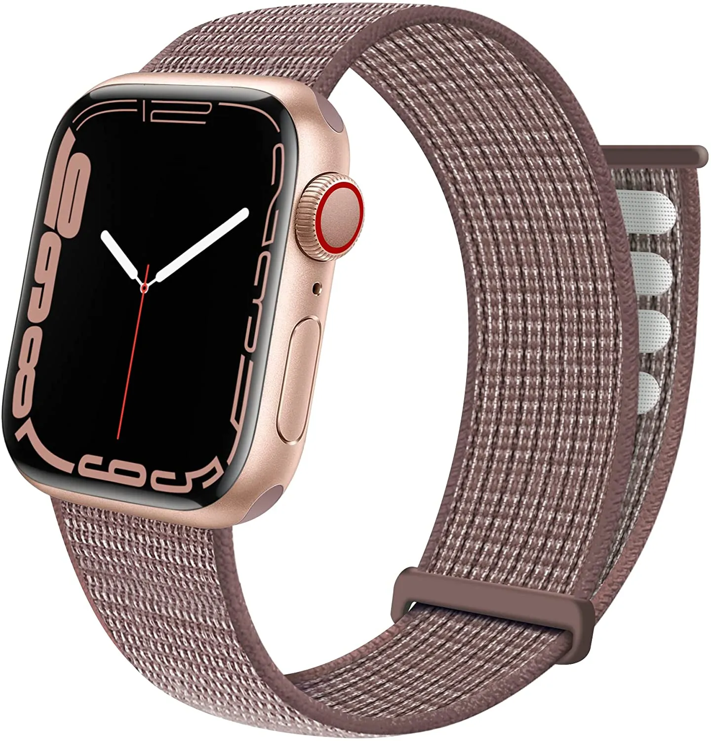 JuQBanke Sport Loop Band Compatible with Apple Watch Band 38mm 40mm 41mm 42mm 44mm 45mm iWatch Series 7 6 5 SE 4 3 2 1 Strap Nylon Weave Women Men Stretchy Elastic Braided Replace Wristband Breathable