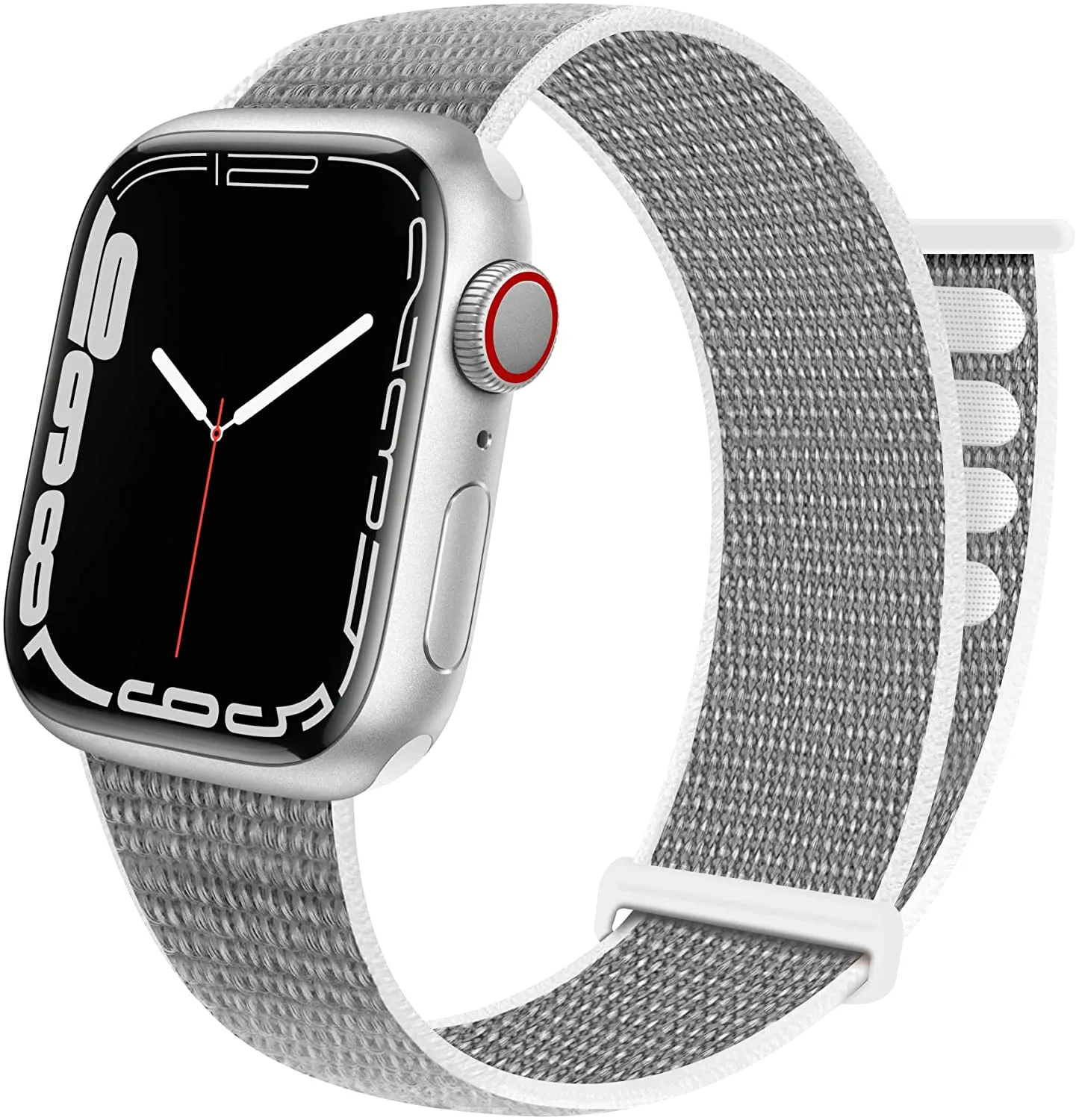 JuQBanke Sport Loop Band Compatible with Apple Watch Band 38mm 40mm 41mm 42mm 44mm 45mm iWatch Series 7 6 5 SE 4 3 2 1 Strap Nylon Weave Women Men Stretchy Elastic Braided Replace Wristband Breathable
